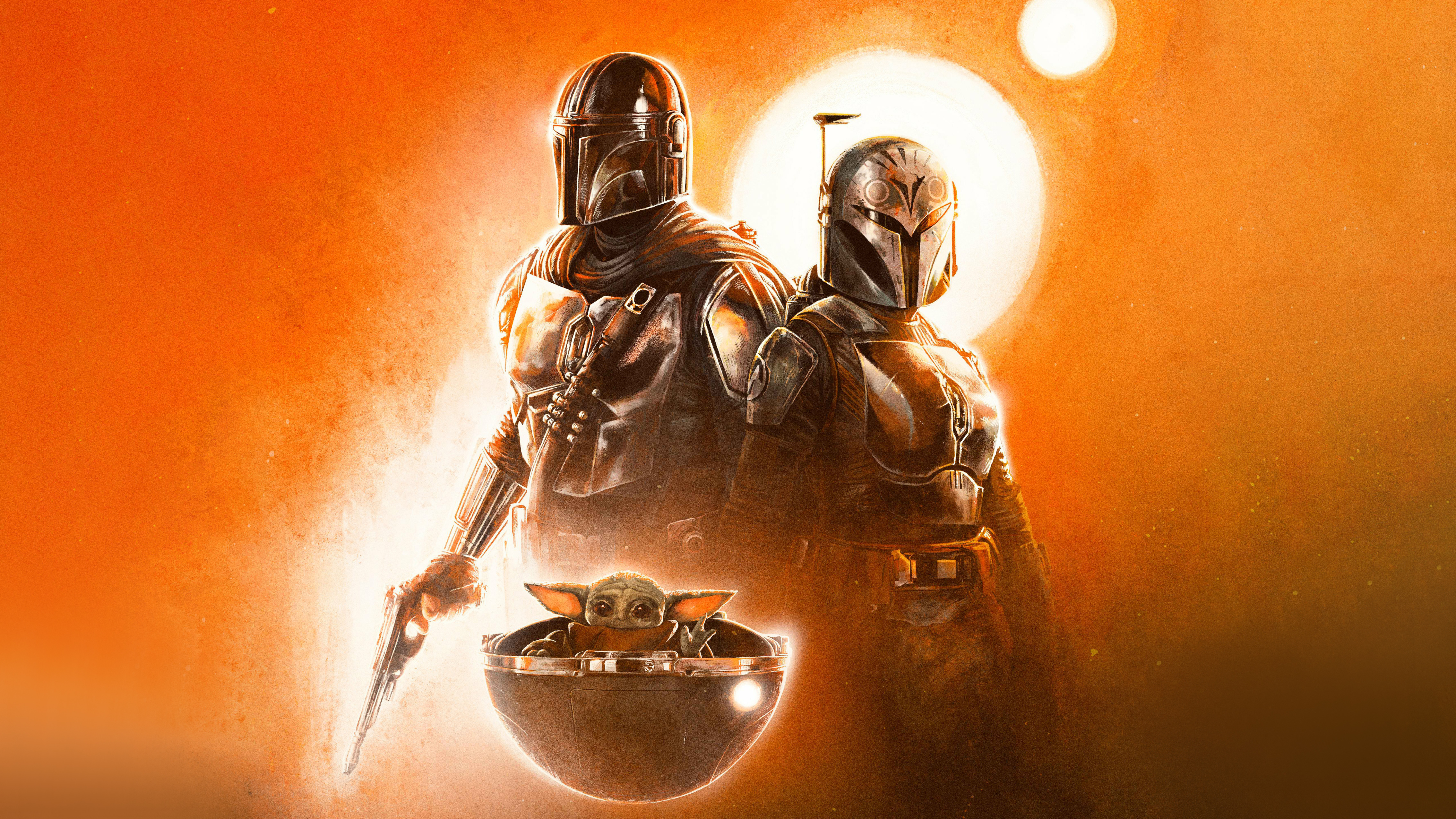 The Mandalorian Wallpaper 4K, Grogu, 2023 Series, Star Wars, 5K