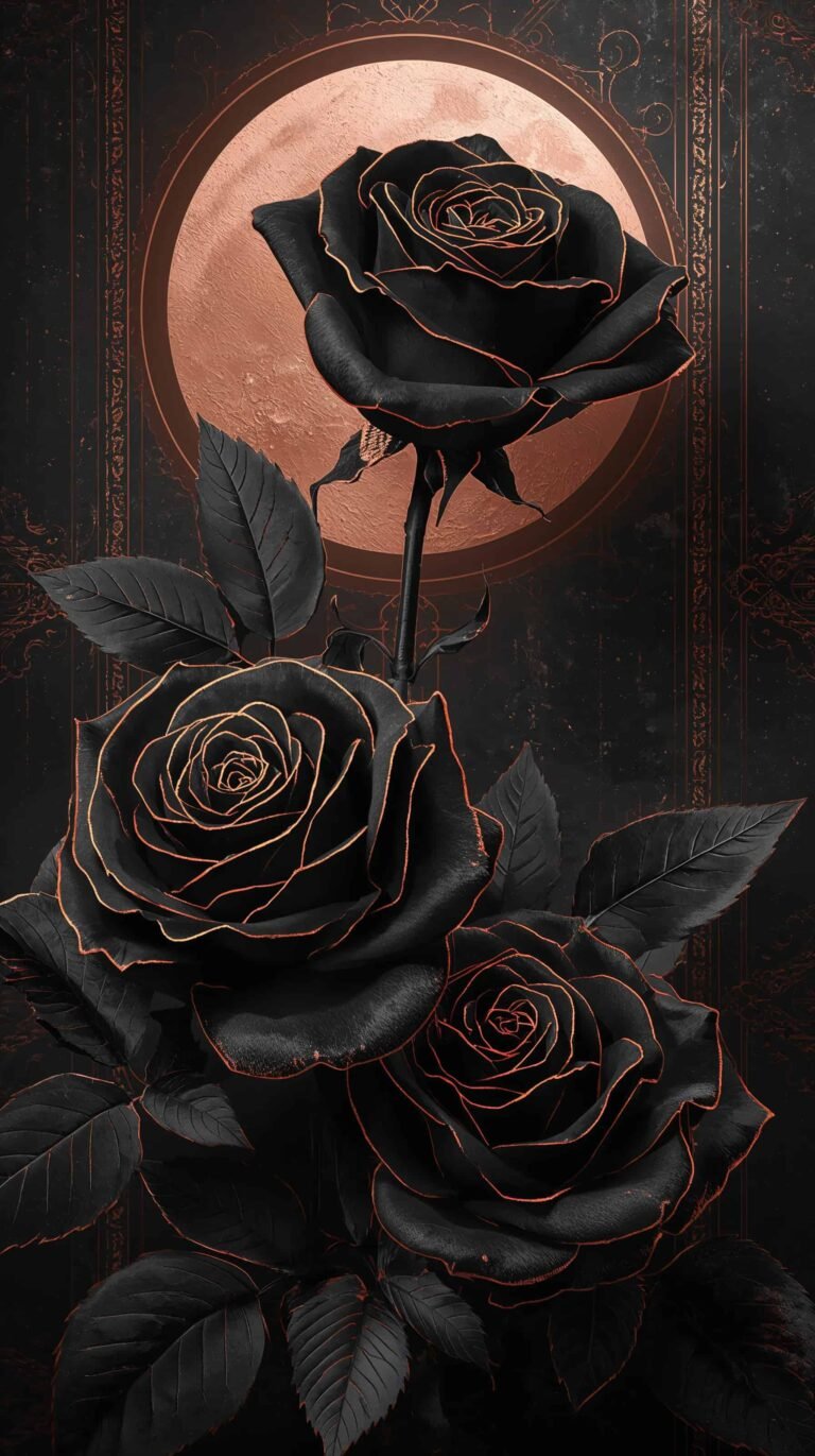 Vintage Black Wallpaper