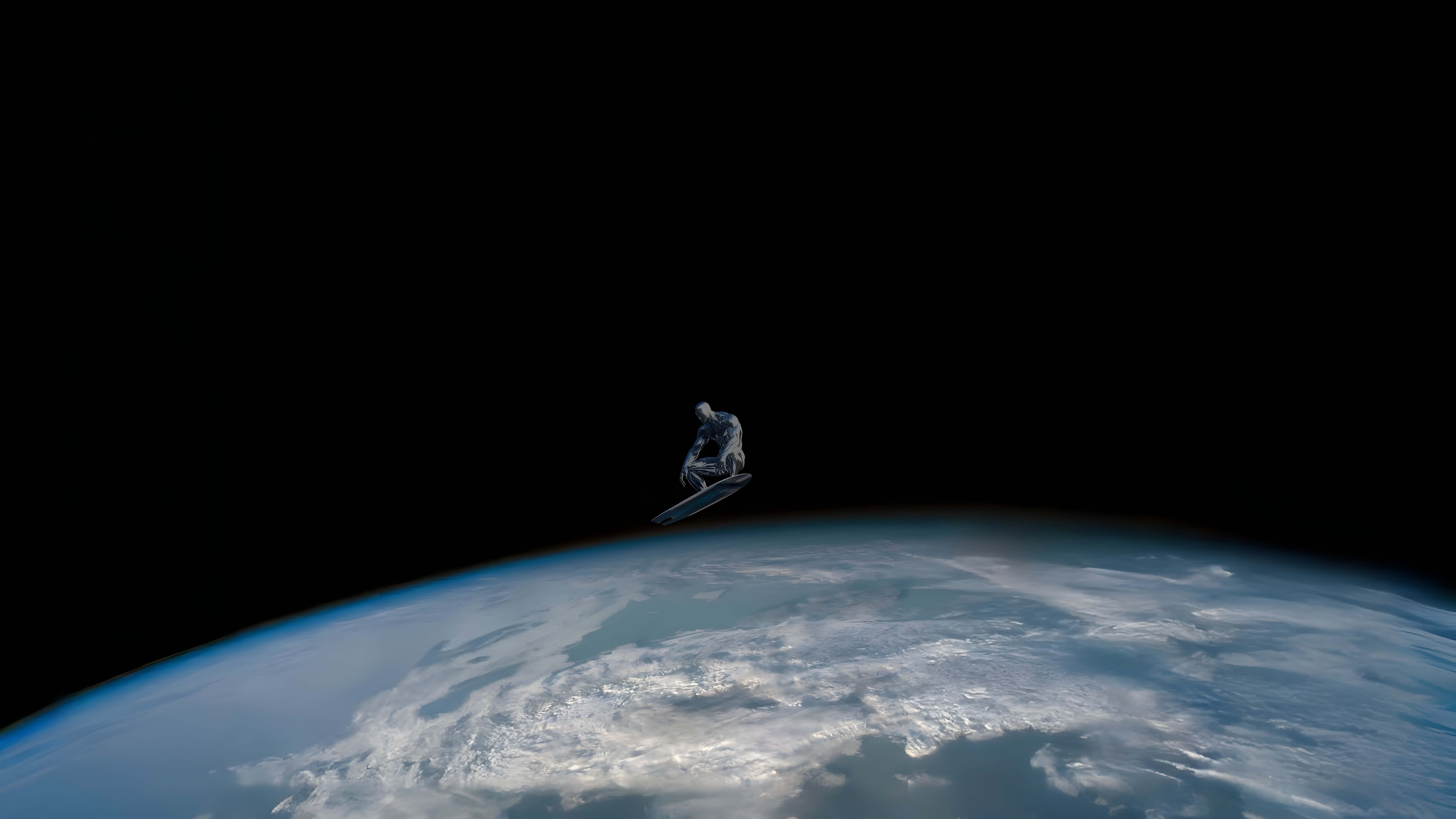 Silver Surfer wallpaper with quality enhancements and expansion