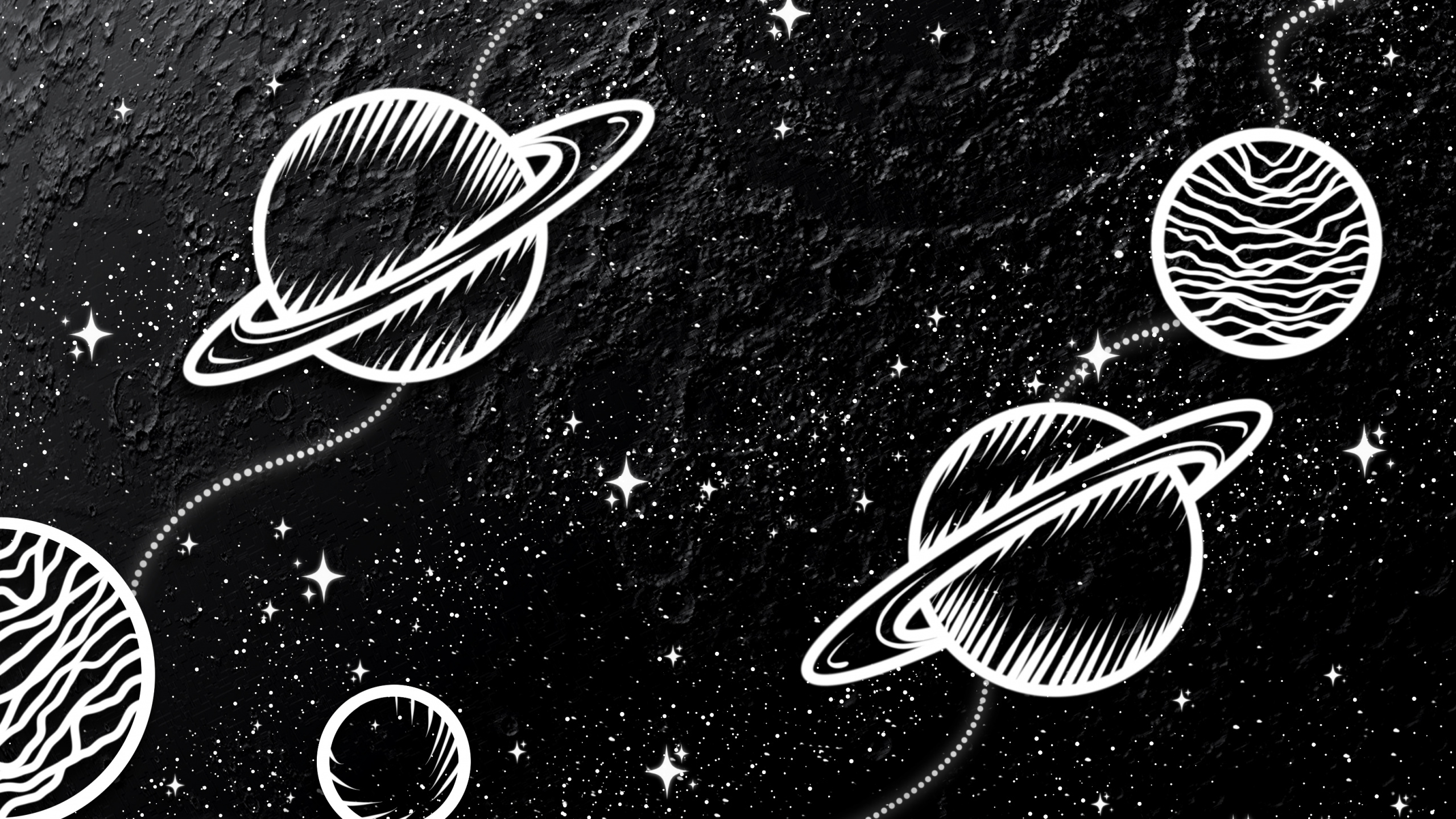 WQHD, QHD, 16:9 Black And White Wallpaper Free 2560x1440 High Quality Background