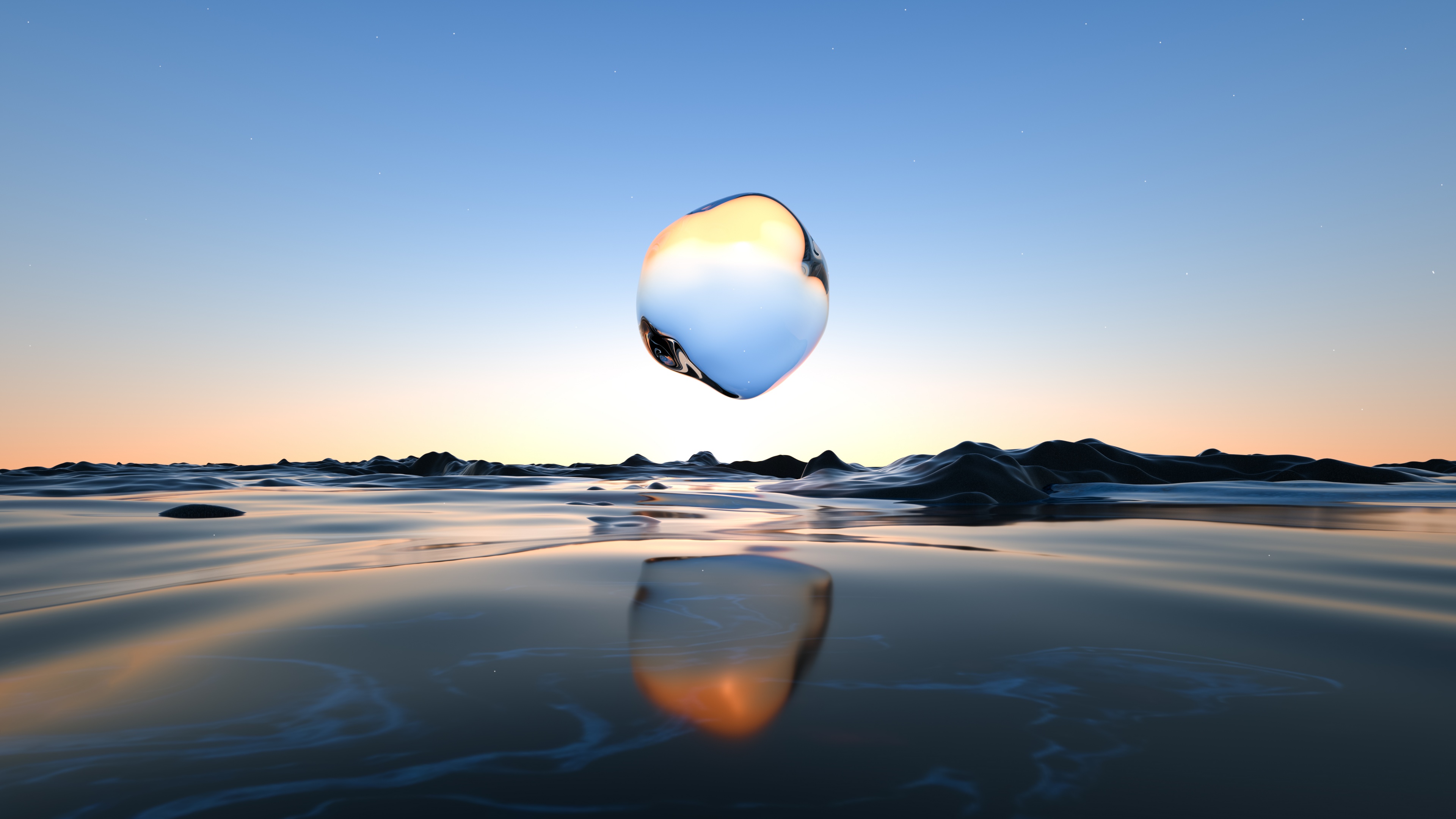 Glass Wallpaper 4K, Droplet, Surreal, Transparent