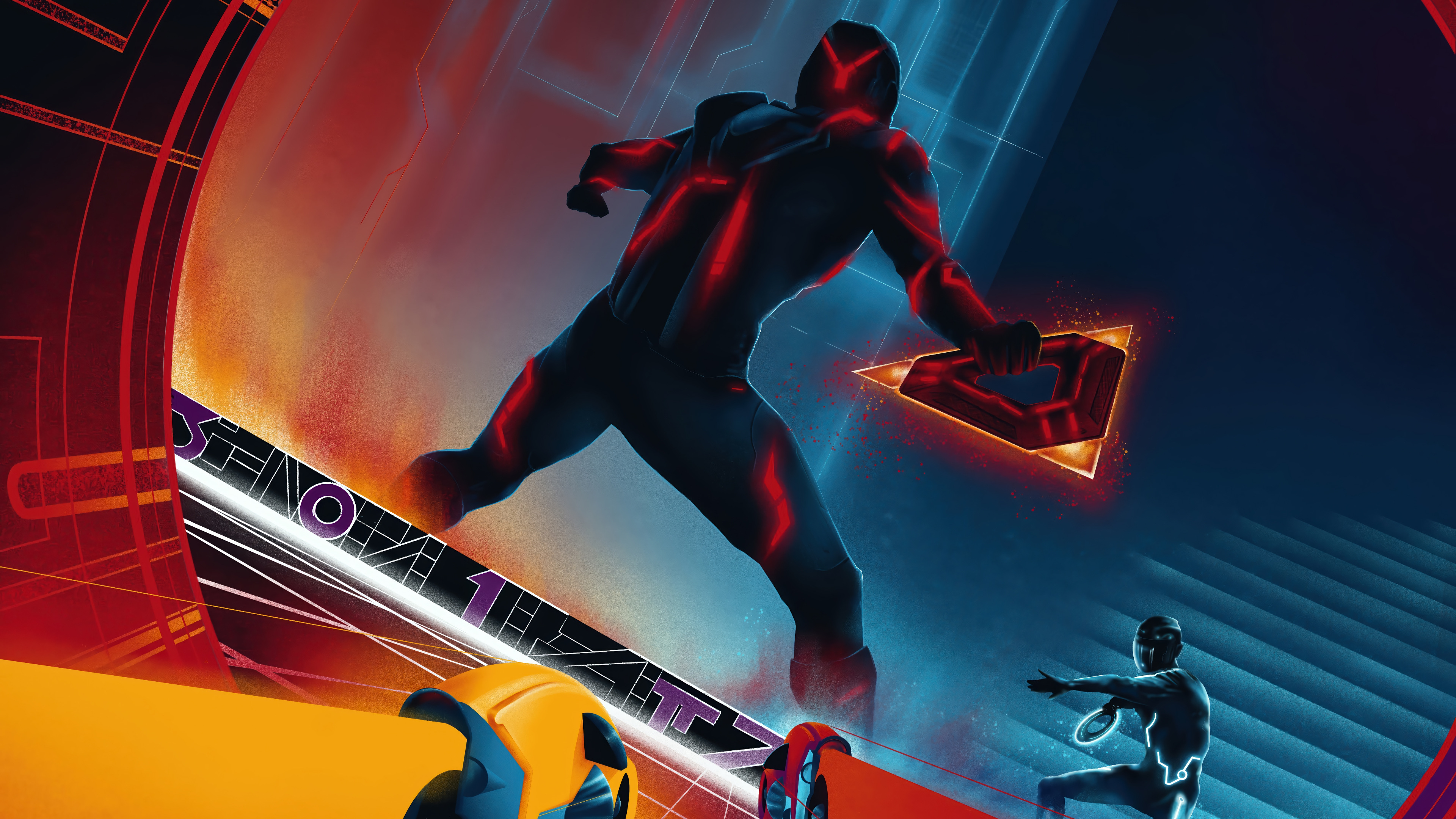 Tron: Ares Battle Poster Wallpaper 4K HD PC i
