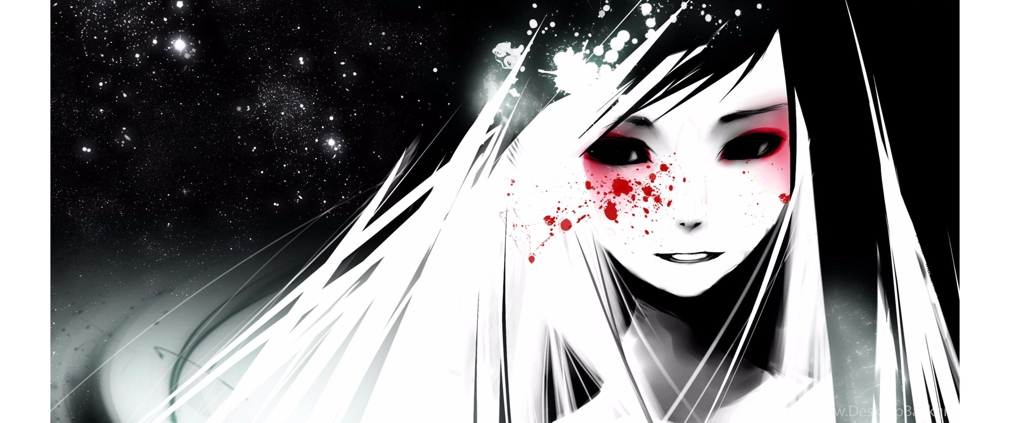 Black and White Anime Wallpaper, HD Black and White Anime Background on WallpaperBat
