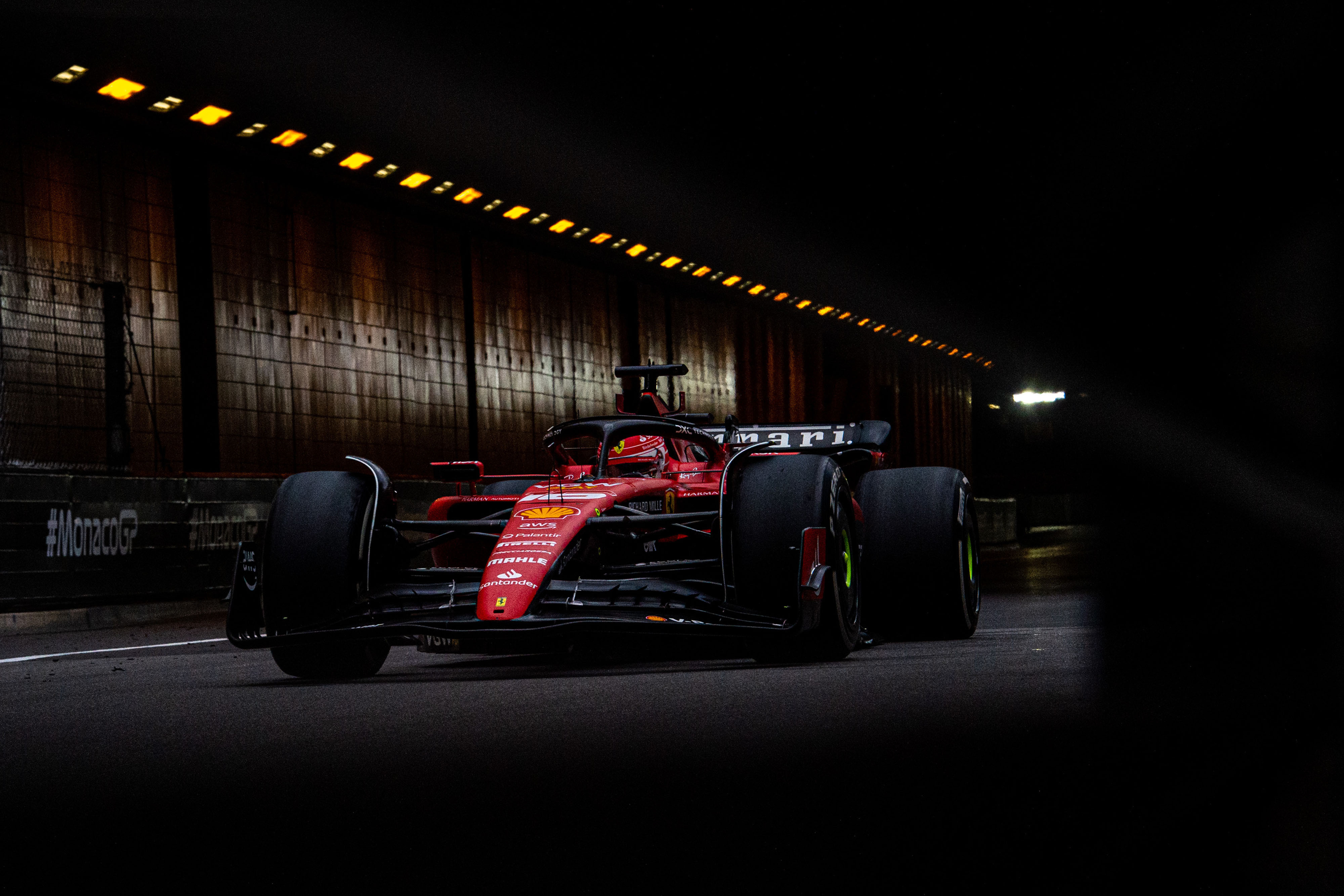 Ferrari Media Wallpaper of, 1. Pitstop view from above 2. Exit from the tunnel of both drivers in HD