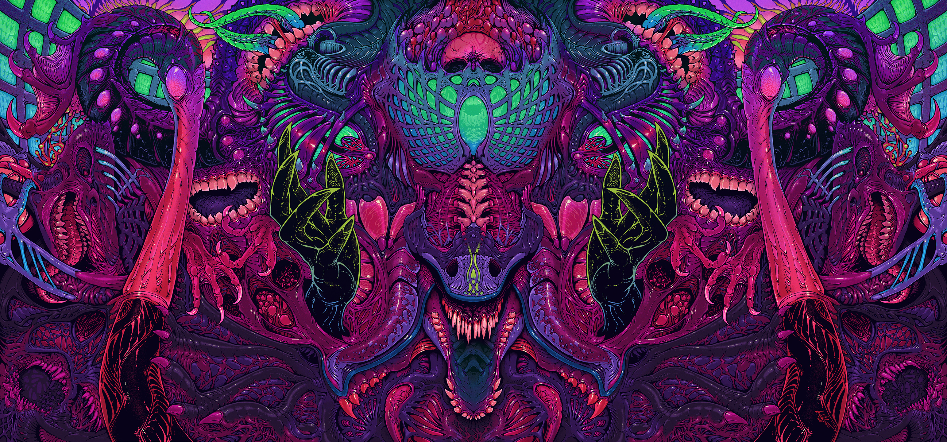 Desktop wallpaper: Dark, Monster, Psychedelic 4K free download for PC. 1013137