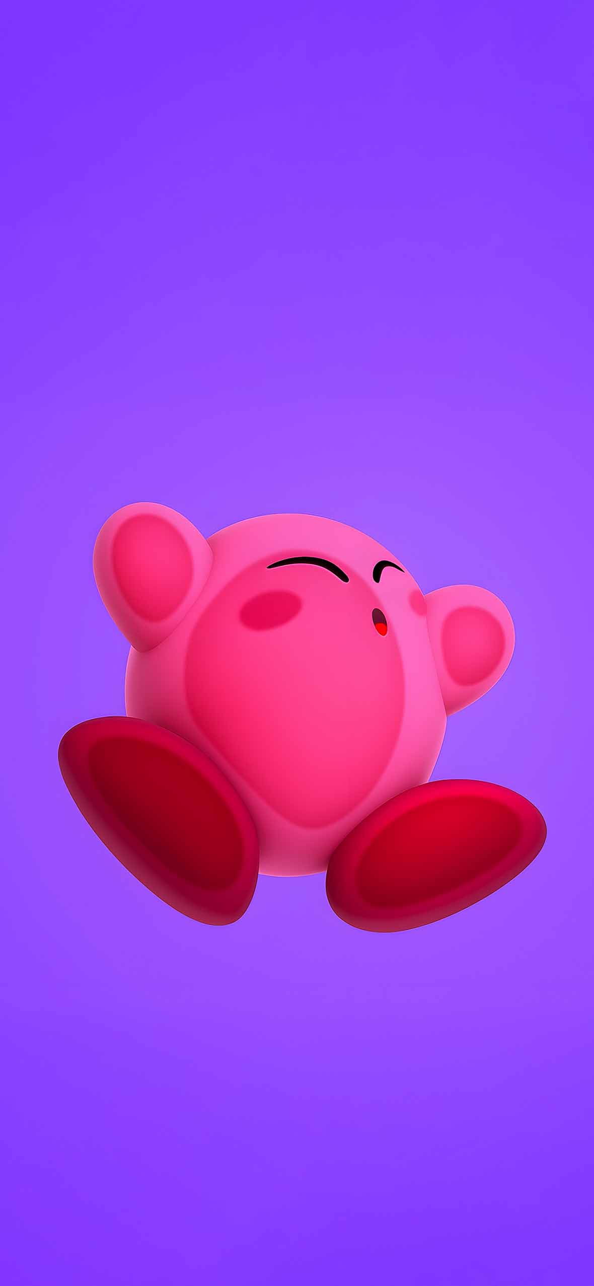 Purple Vibe Kirby Phone Wallpaper Wallpaper iPhone