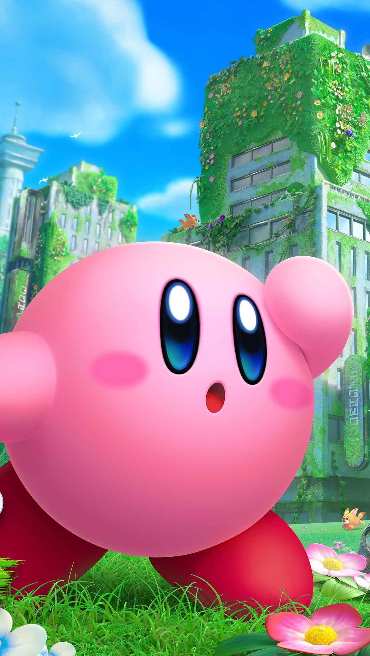 Kirby and the forgotten land Wallpaper 4k for iPhone and Mobile Phone