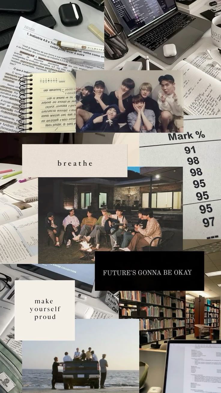 BTS study mortivation wallpaper