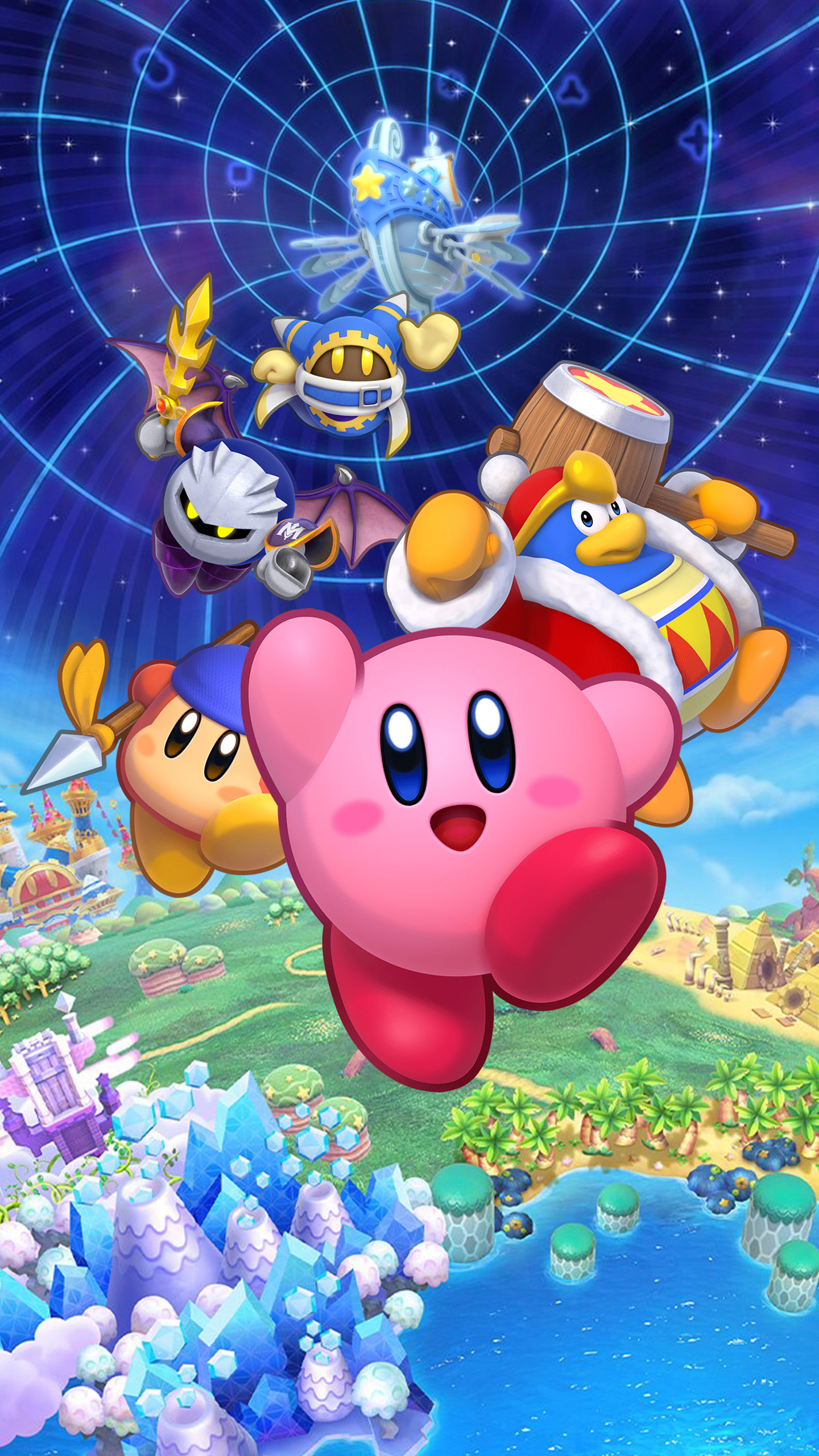 Kirby's Return to Dream Land Deluxe Wallpaper with Monocle