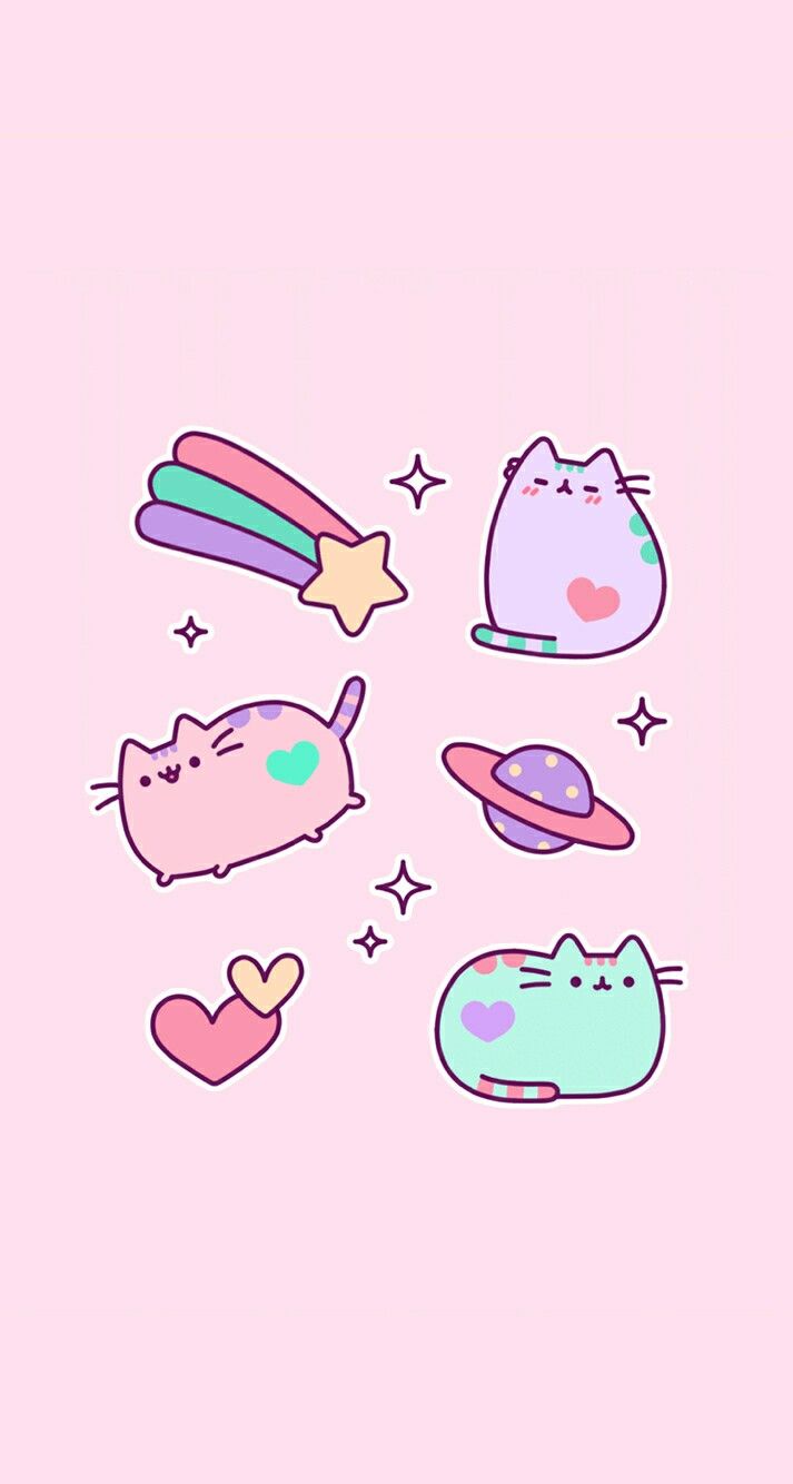 Pusheen Phone Wallpaper Unicorn Pastel Pusheen Wallpaper Cute Pastel Pusheen Top Pastel