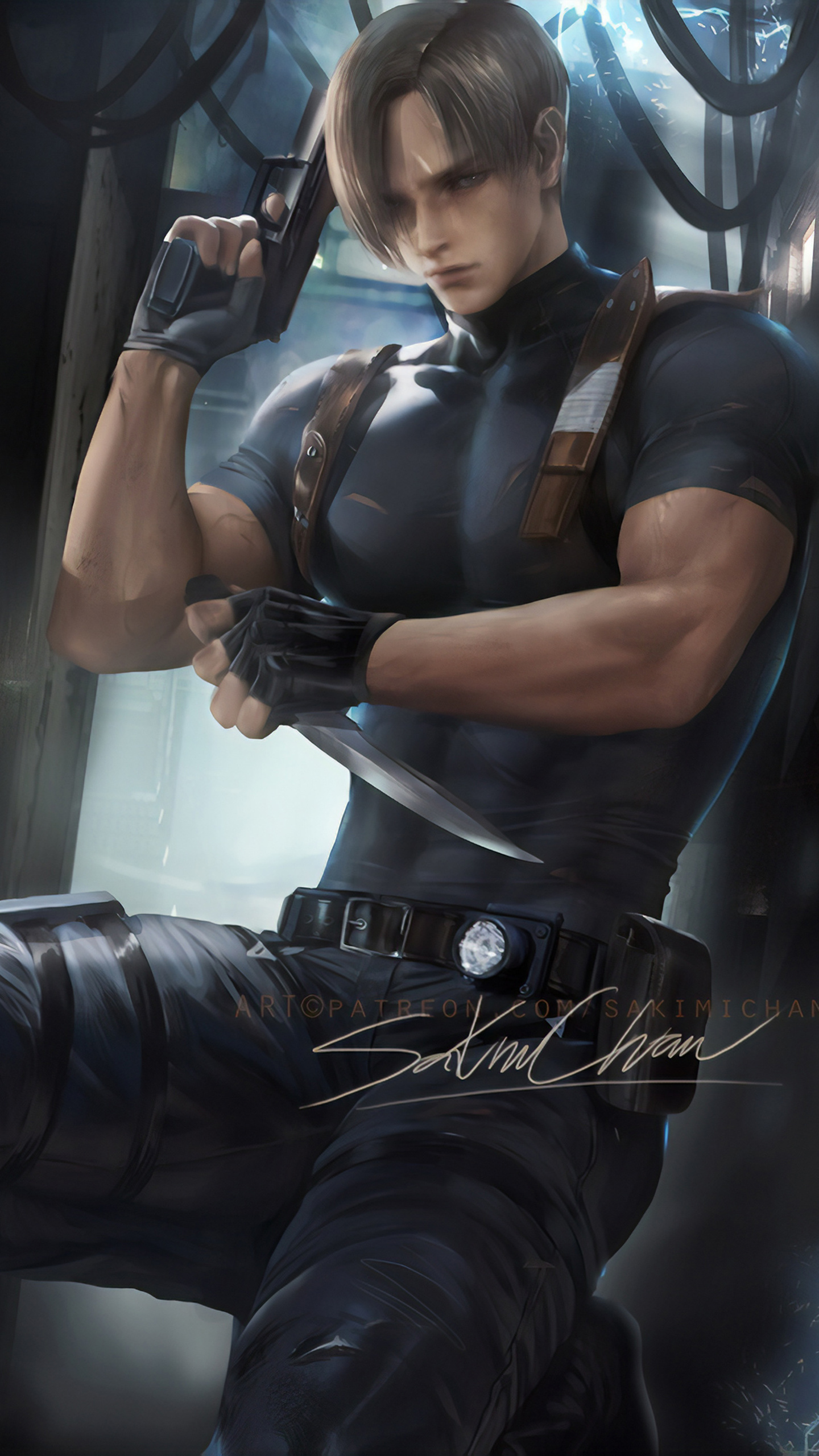 Leon Resident Evil Fanart Samsung Galaxy S6, S7 , Google Pixel XL , Nexus 6, 6P , LG G5 , HD 4k Wallpaper, Image, Background, Photos and Picture