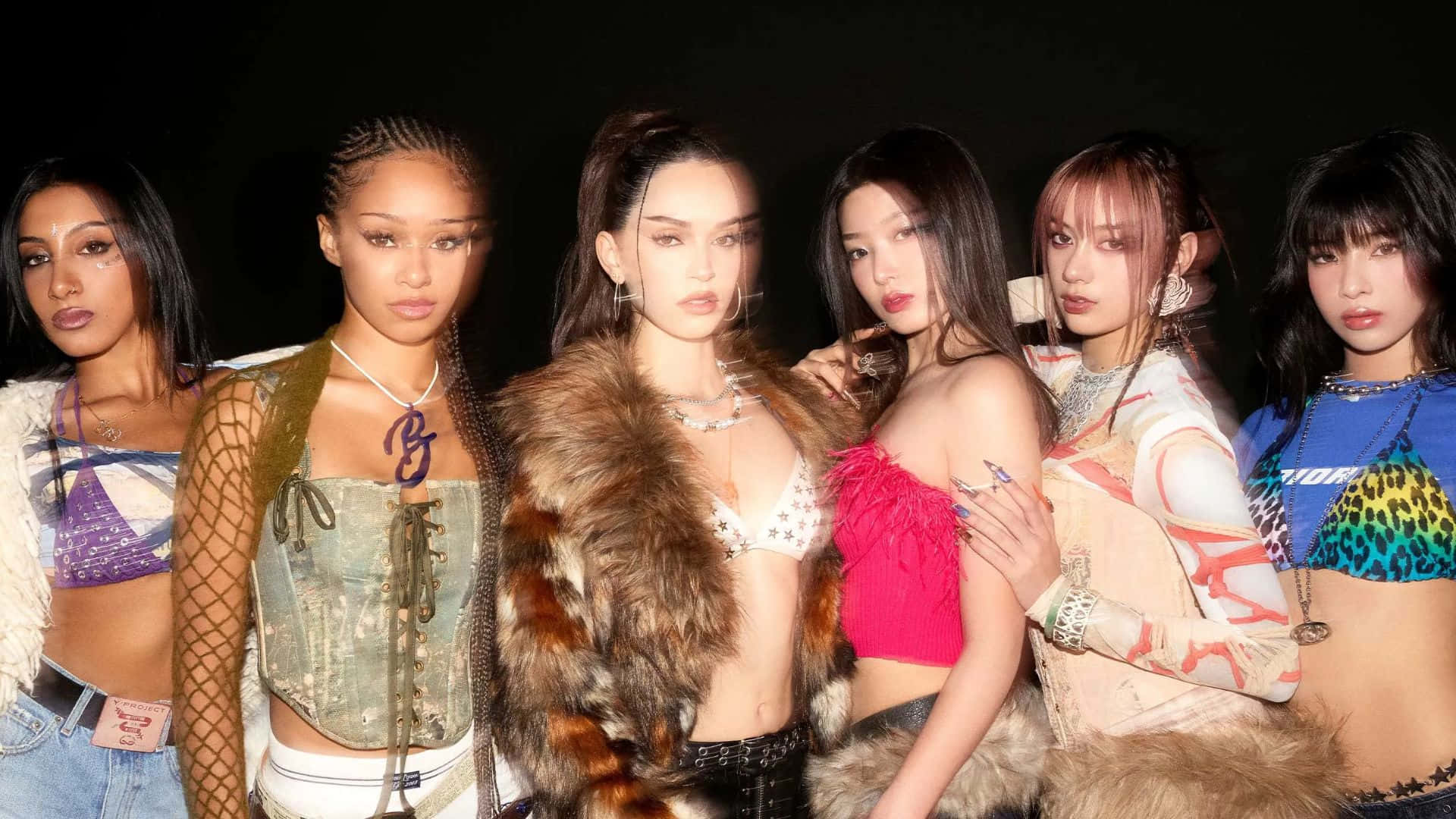 Download Katseye Fashion Group Night Out Wallpaper