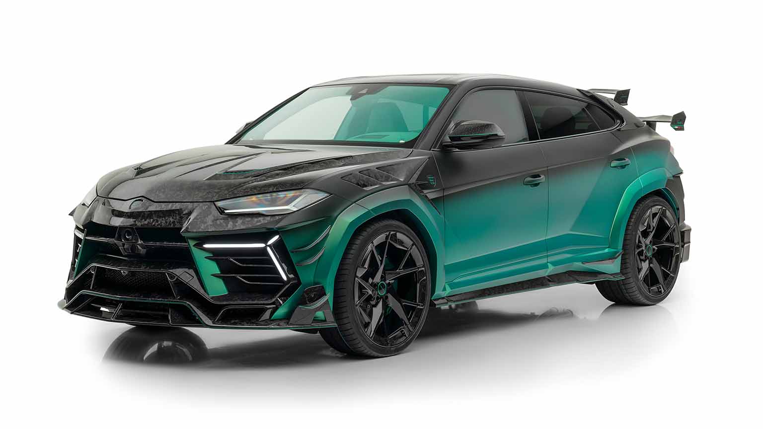 Lamborghini Urus Mansory Green Carbon Satin Desktop Wallpaper