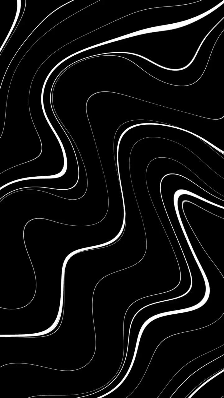 Black and White Waves Mobile Live Wallpaper