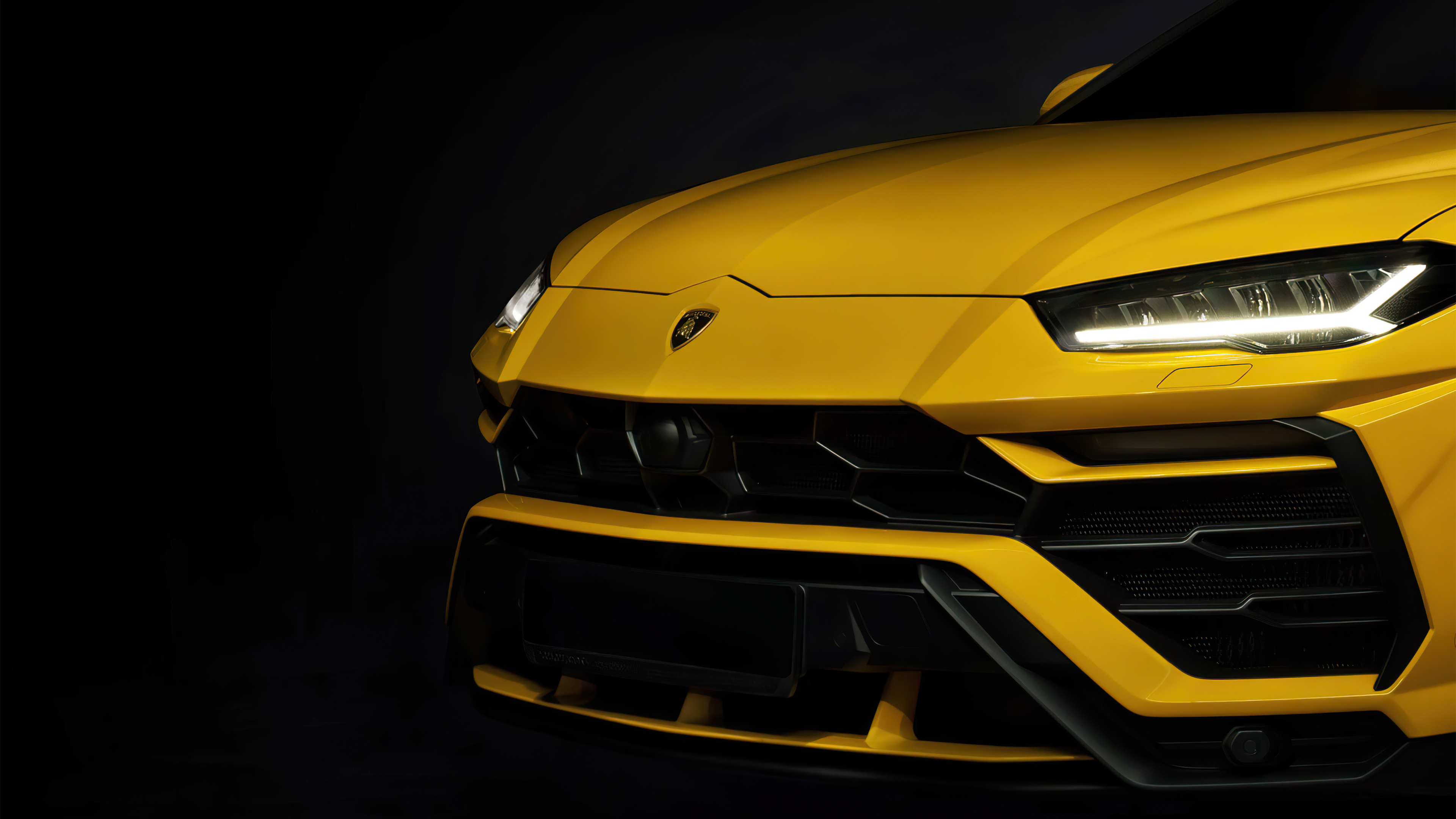 Yellow Lamborghini Urus Front Studio 4k Wallpaper, HD Cars Wallpaper, 4k Wallpaper, Image, Background, Photos and Picture