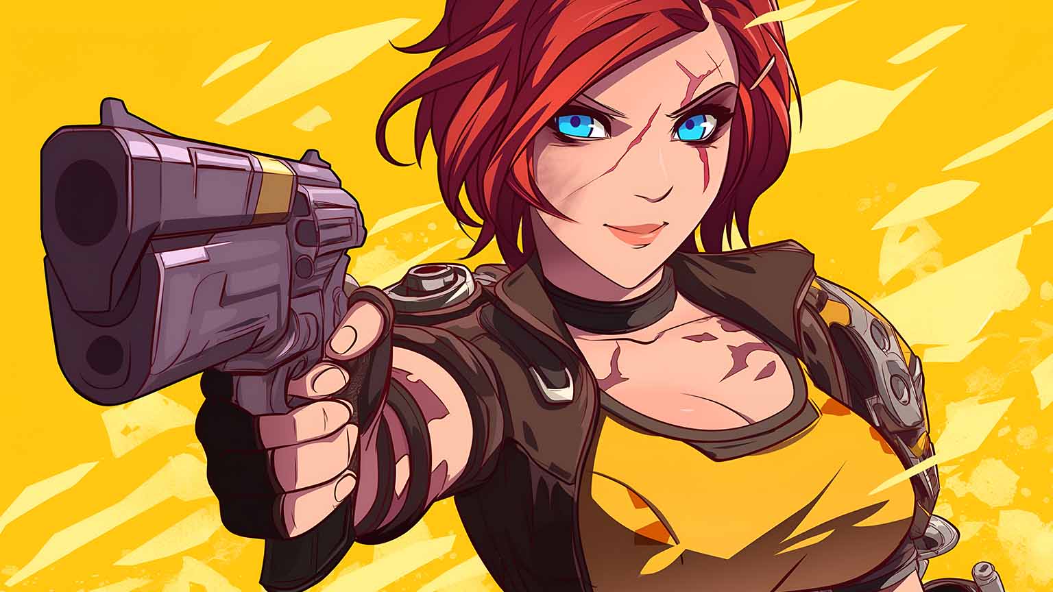 Borderlands Vault Hunter Action Desktop Wallpaper