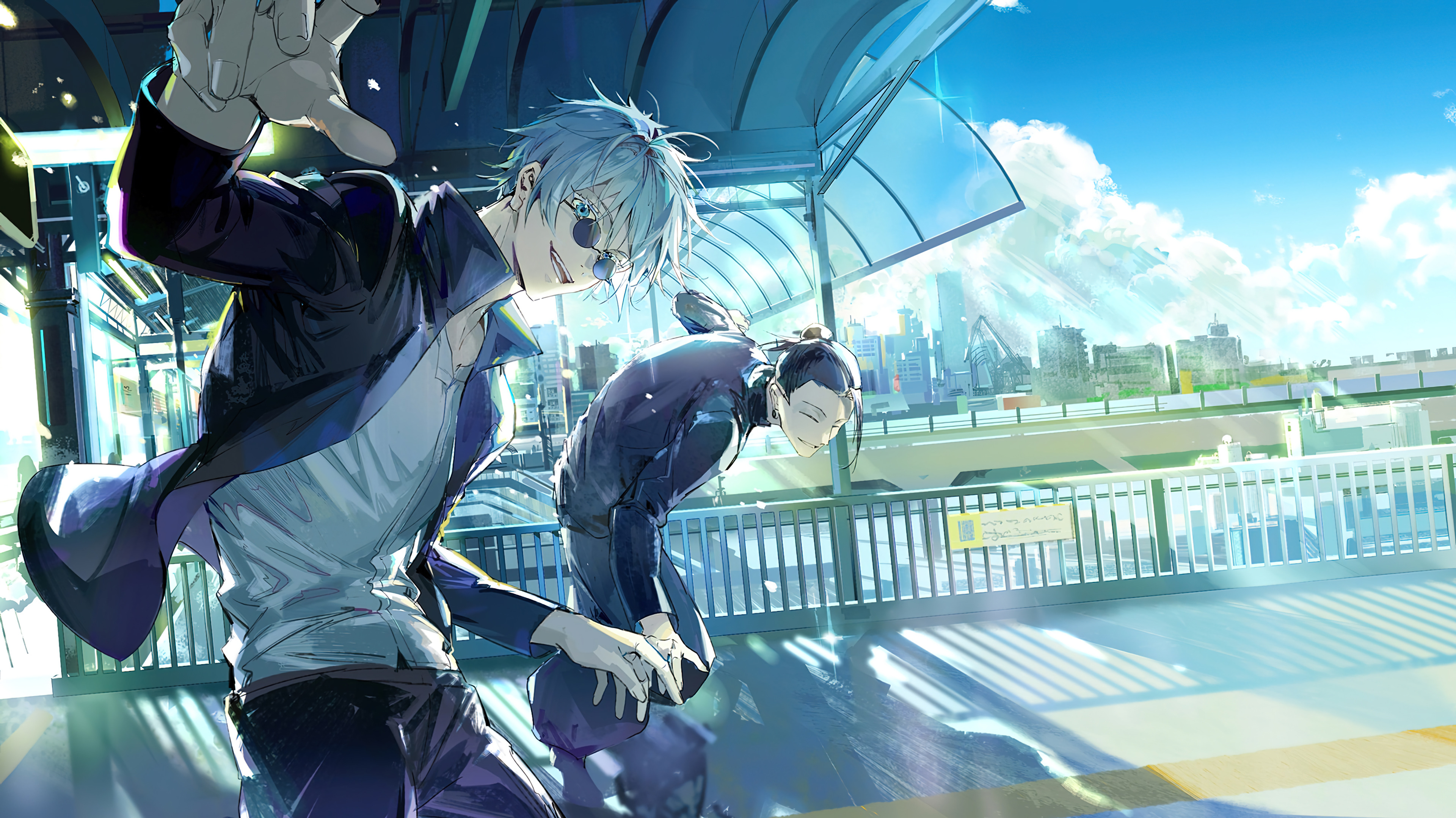 Satoru Gojo Suguru Geto Jujutsu Kaisen Wallpaper 4K PC Desktop e