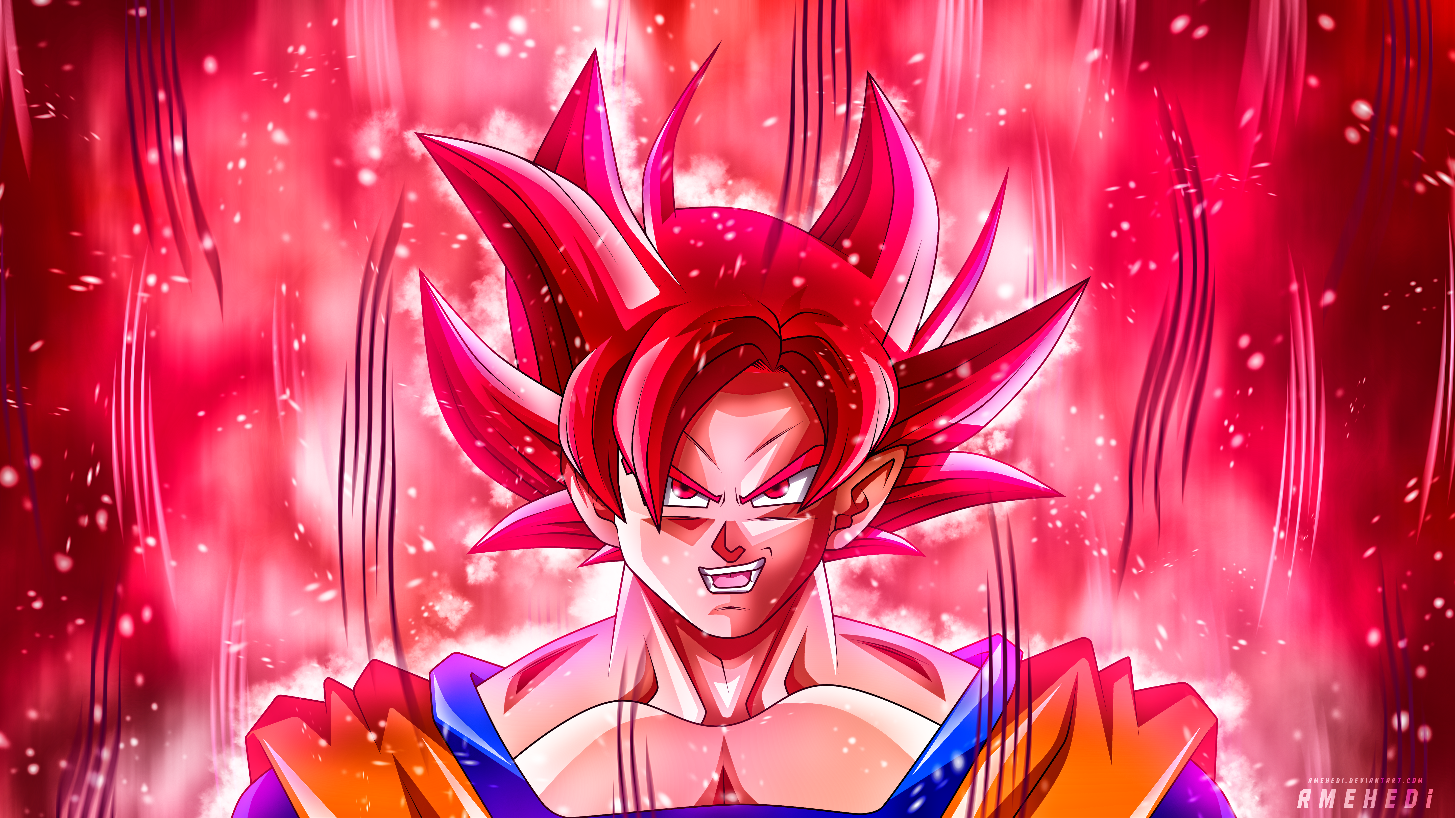 Goku Fiery Red Aura