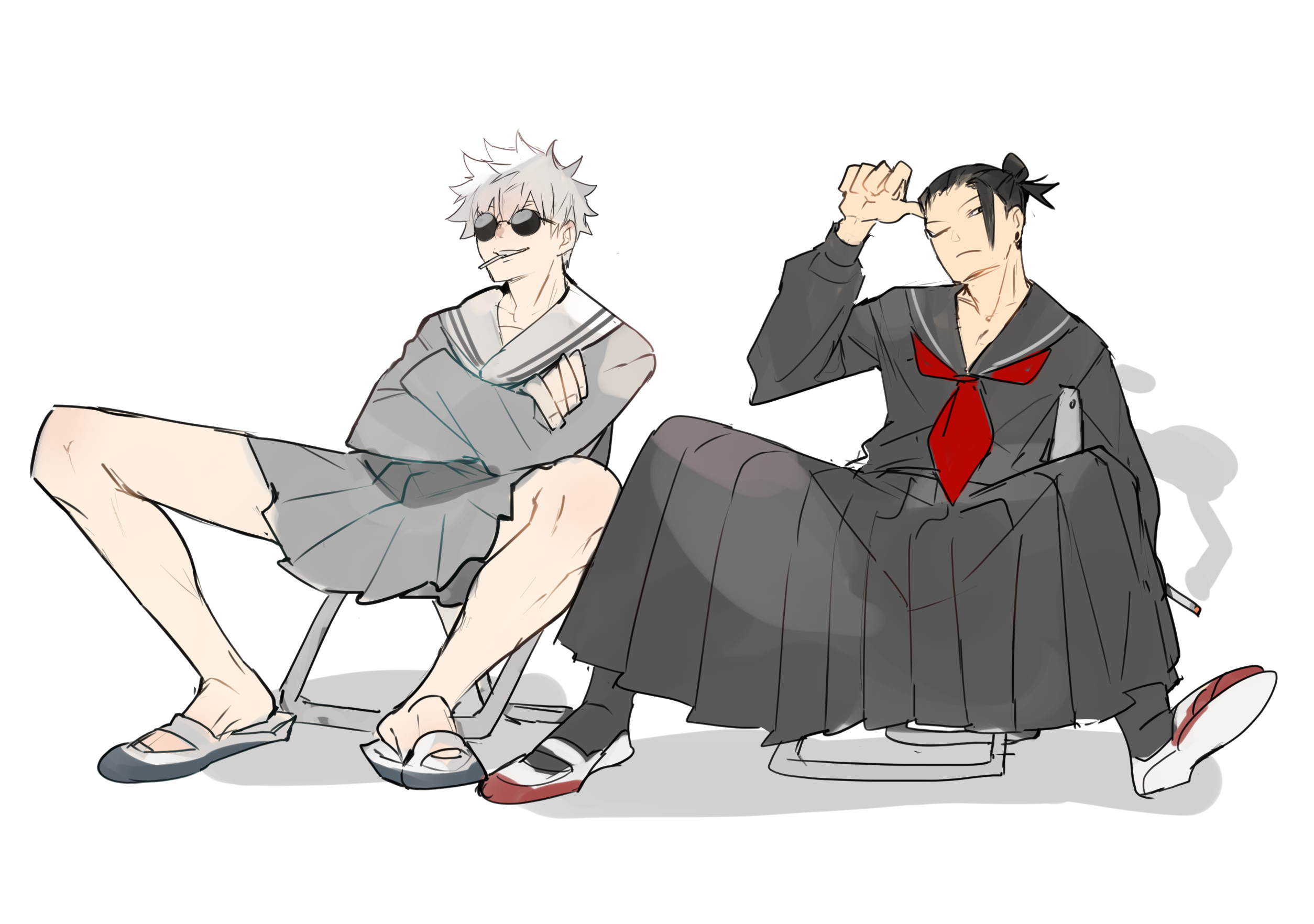 Desktop wallpaper: Satoru Gojo, Suguru Geto, Jujutsu Kaisen, Anime 4K free download for PC. 1020289