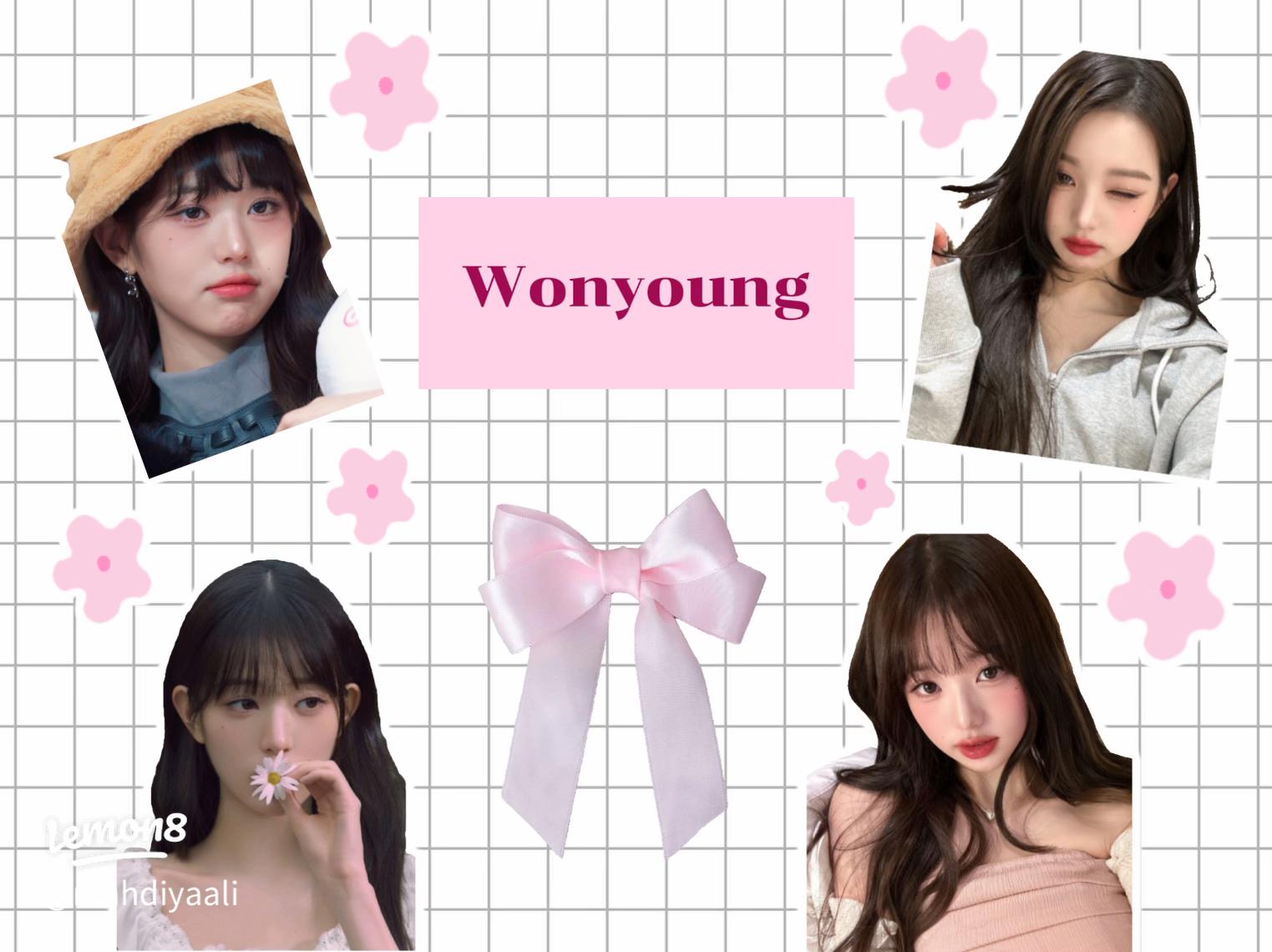 Stunning Wonyoung IVE Wallpaper: Soft Pink Aesthetic