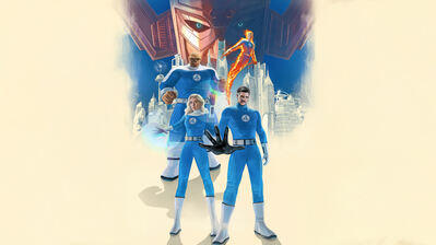 Fantastic 4: First Step Members 4K Wallpaper iPhone HD Phone