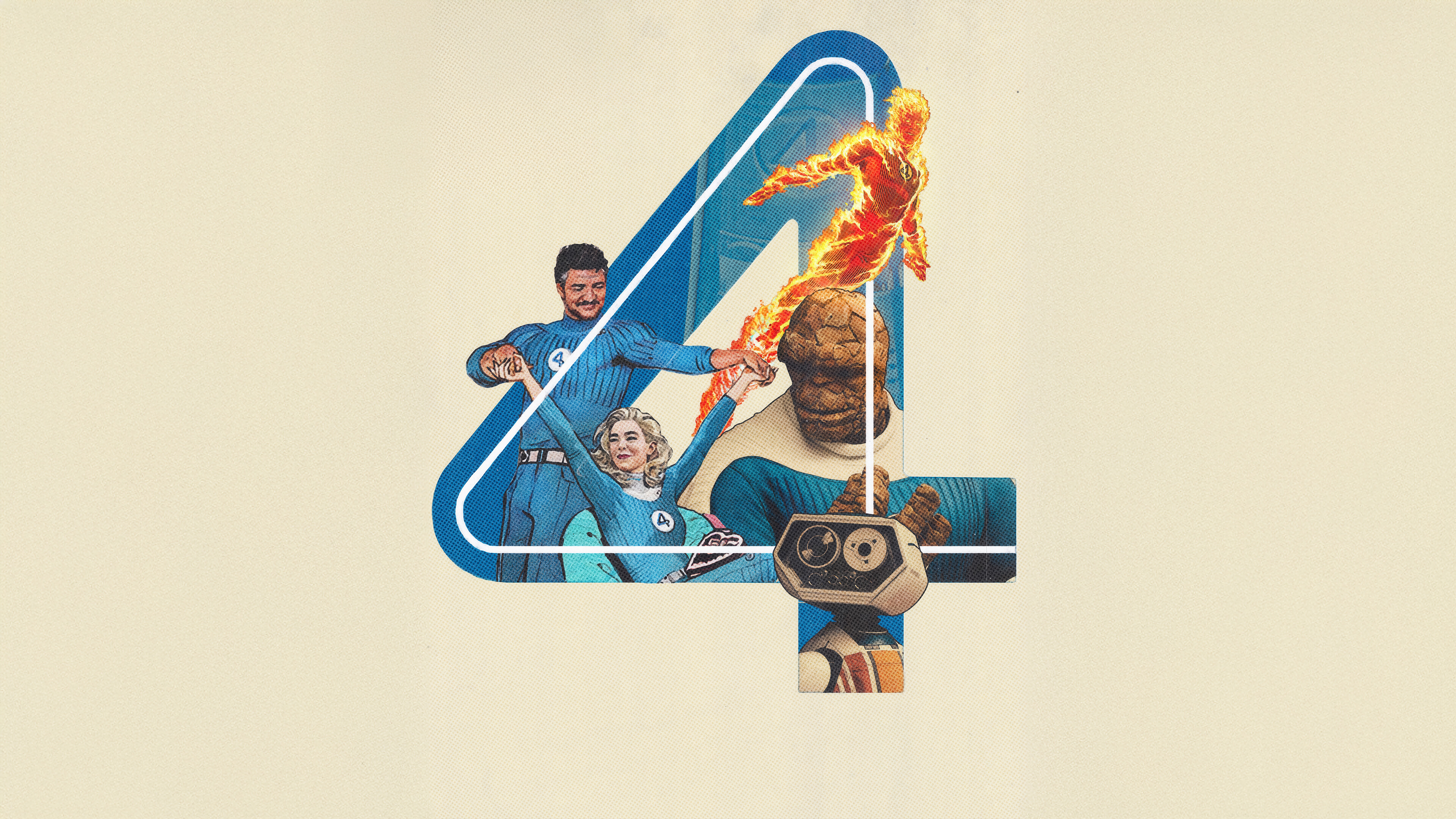 Fantastic 4: First Step Members Wallpaper 4K HD PC