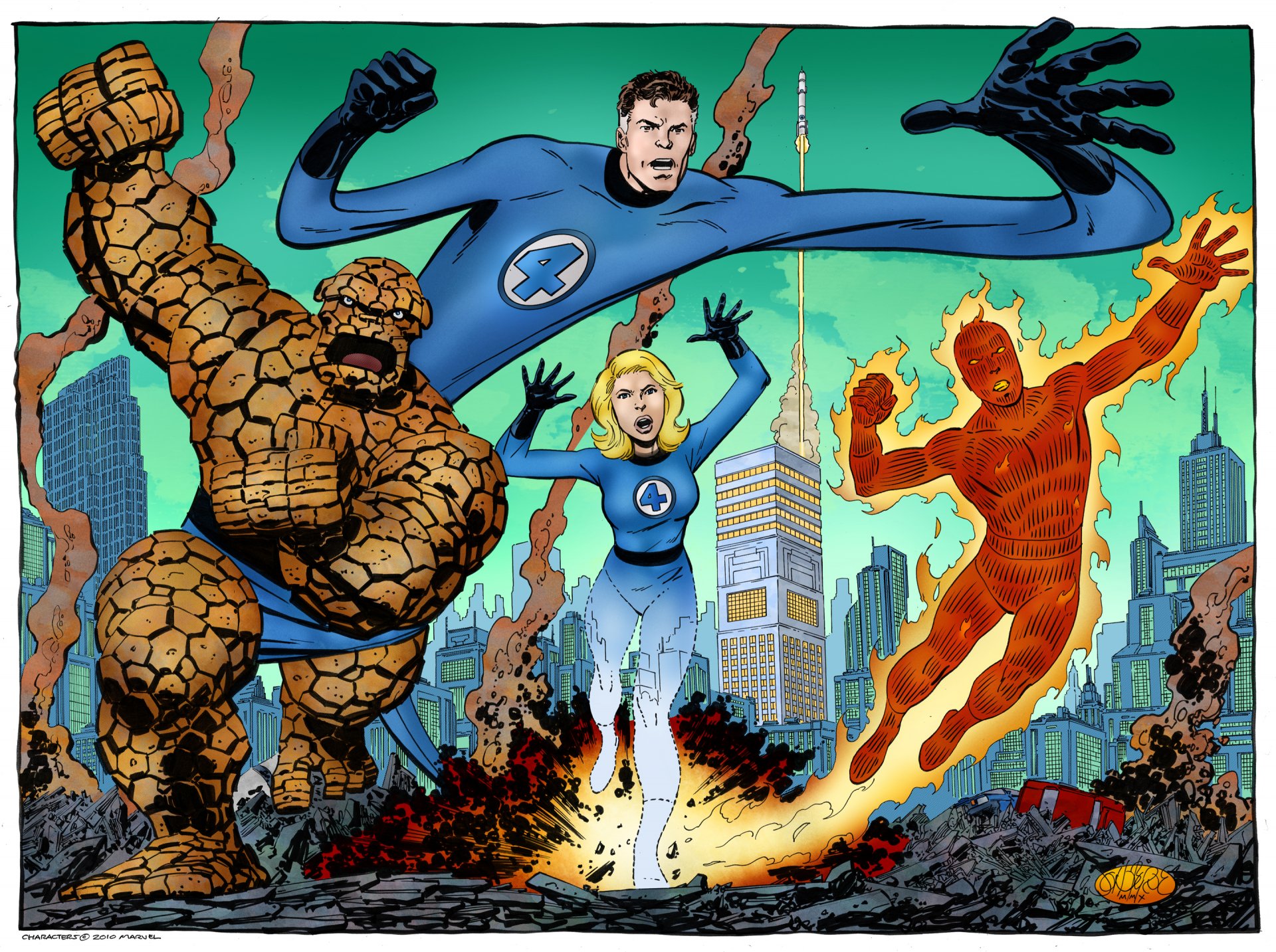 Download Comic Fantastic Four HD Wallpaper