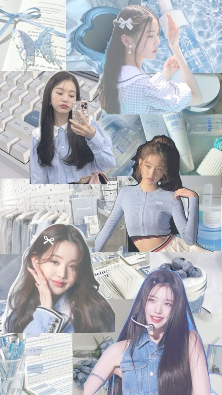 Blue Wonyoungism collage