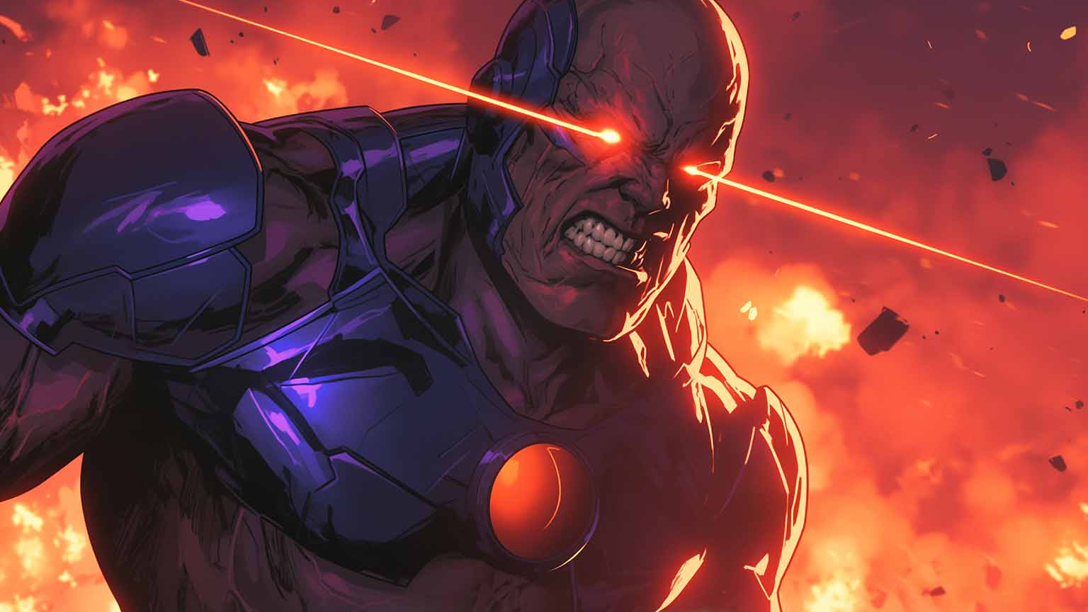 Free DC Darkseid with Omega Beams Desktop Wallpaper HD