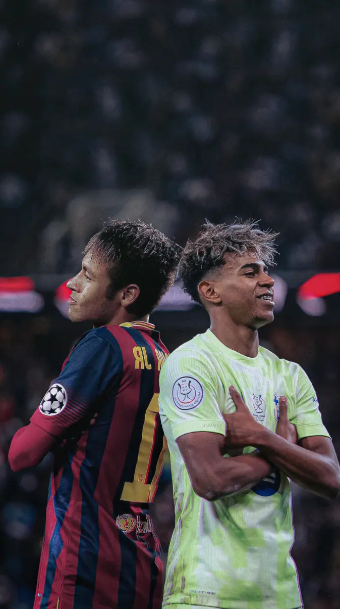 Lamine Yamal And Neymar Jr wallpaper