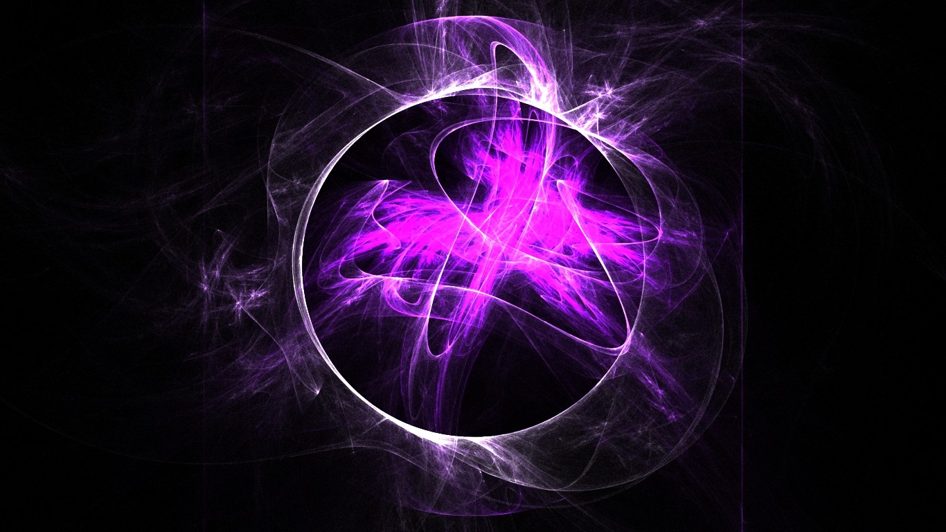 black, Purple, Circle, Abstract, Neon Wallpaper HD / Desktop and Mobile Background