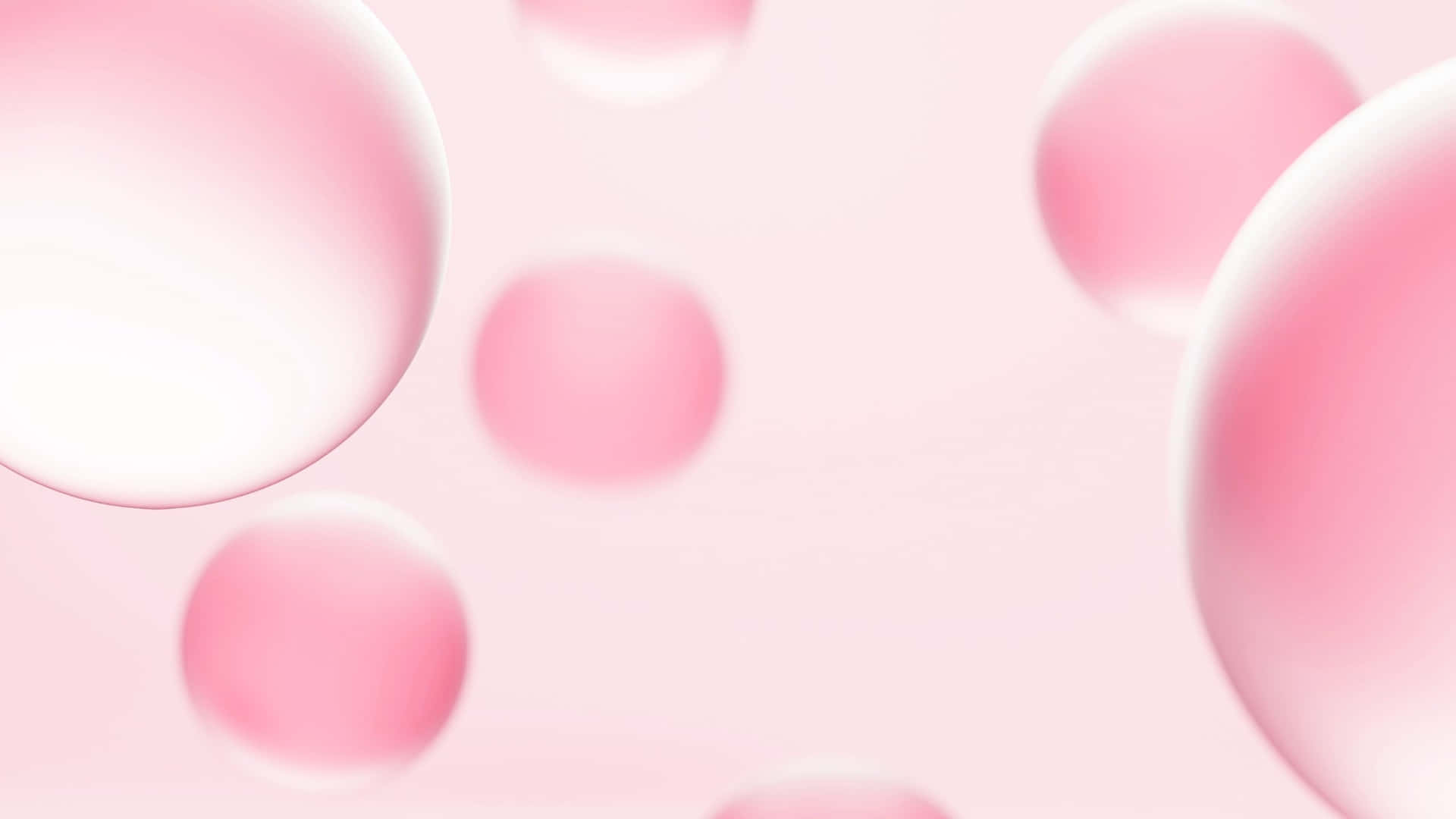 Download Aesthetic Computer Light Pink Bubbles Wallpaper