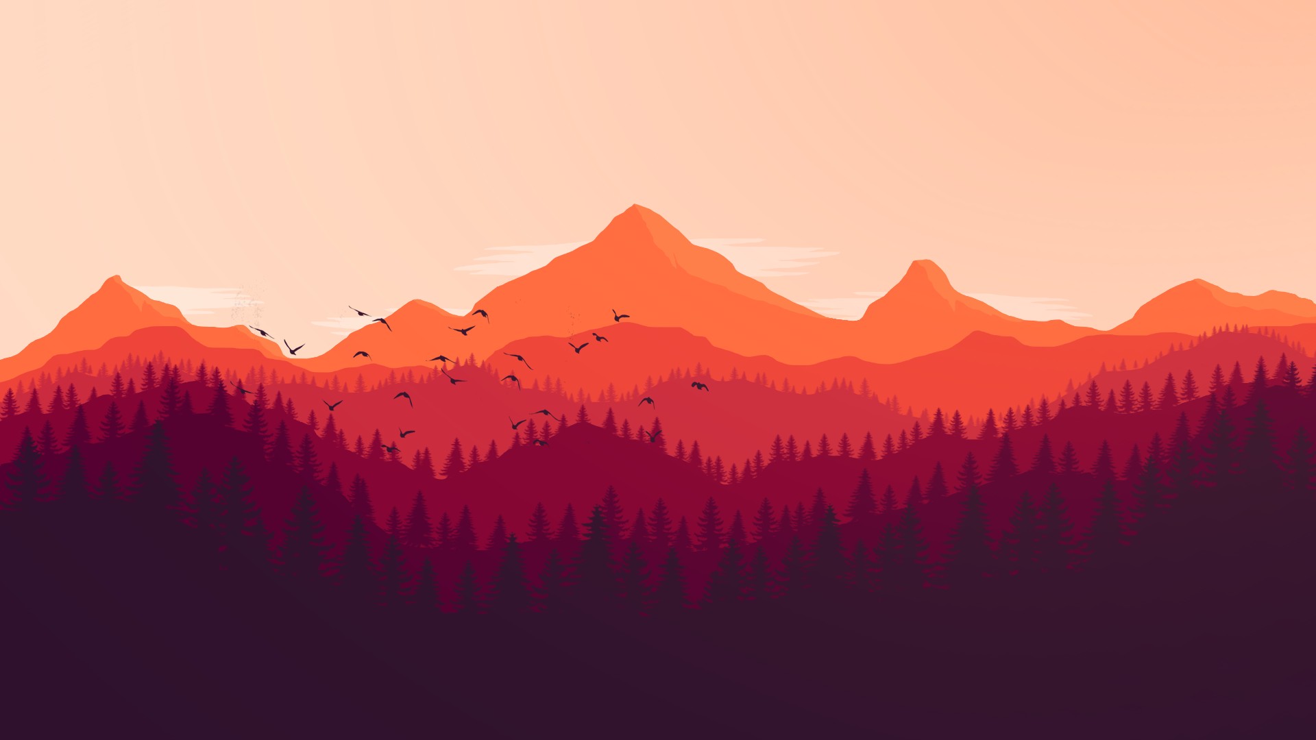 Firewatch menu background Mod for Team Fortress 2