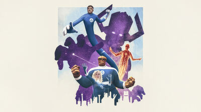 Fantastic 4: First Step Movie Members 4K Wallpaper iPhone HD Phone