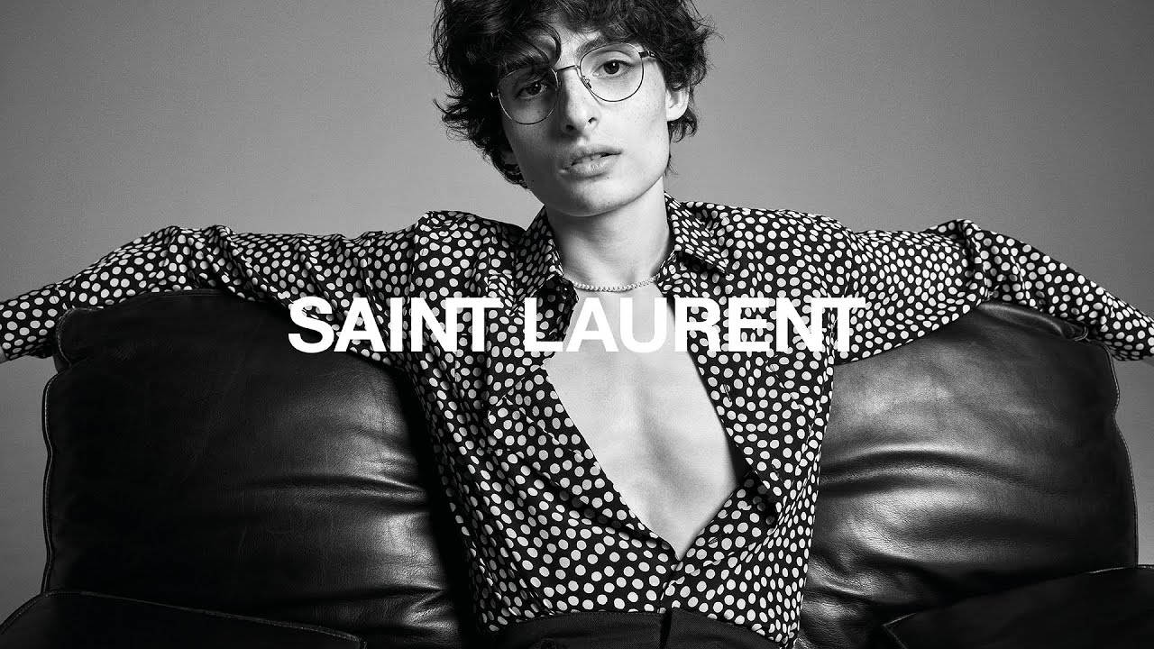 Download Finn Wolfhard Saint Laurent Model Wallpaper