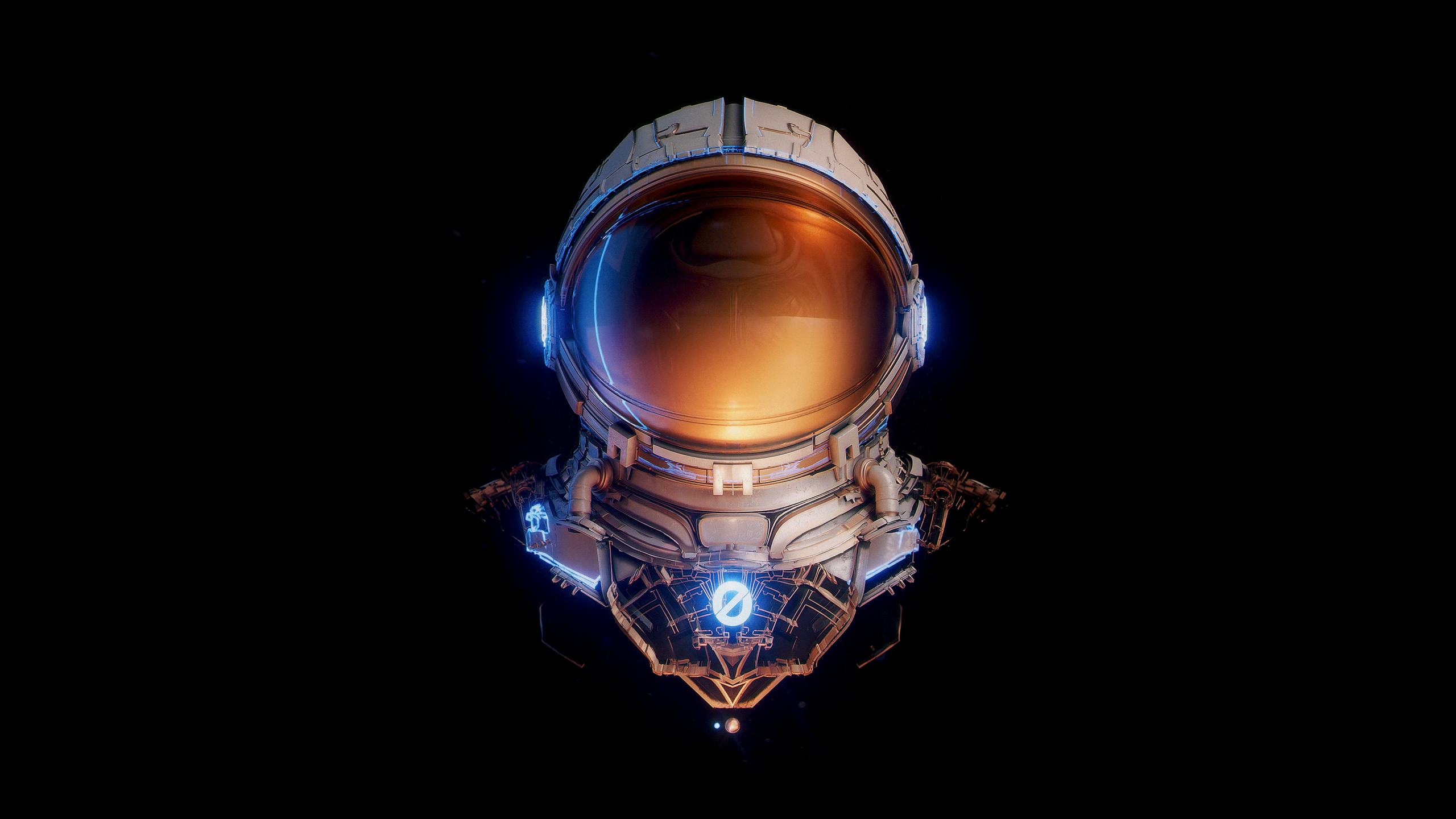 Astronaut Wallpaper 4K, AMOLED, Space suit