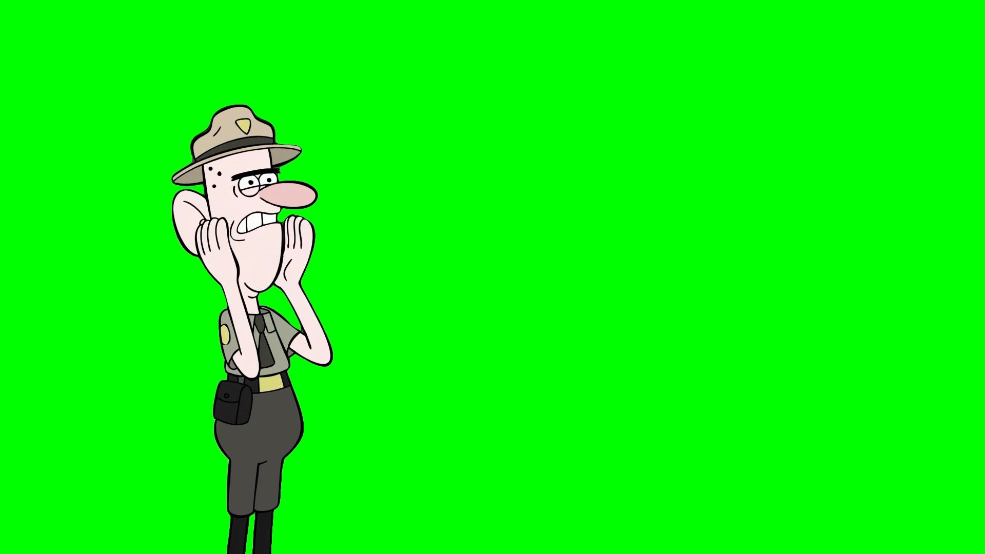 CITY BOY meme Falls (Green Screen)