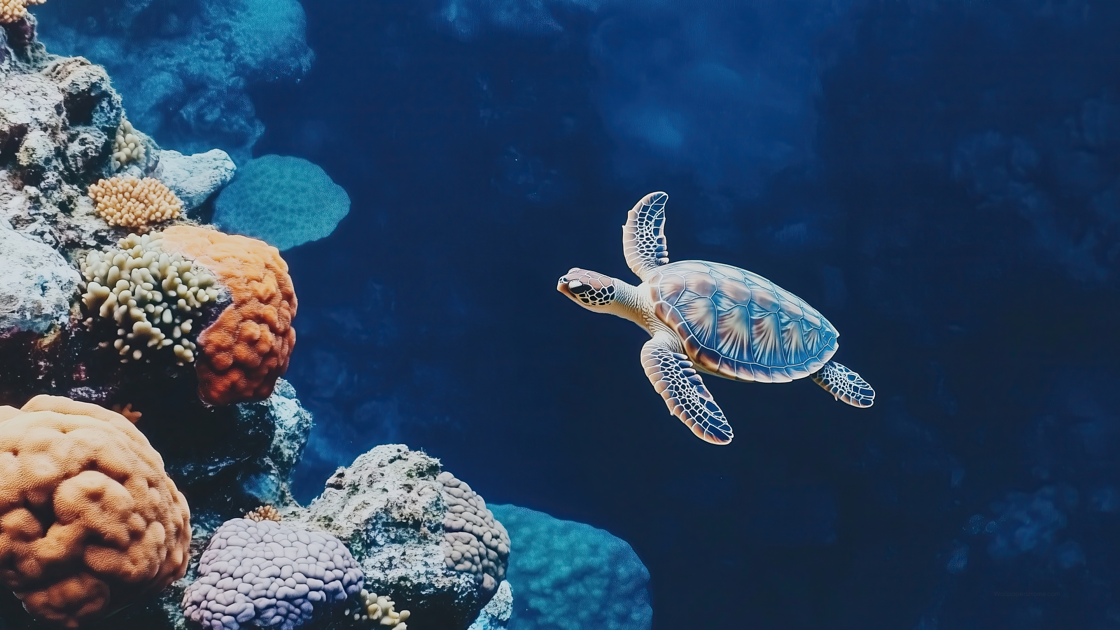 Sea turtle Wallpaper 4K life, Biodiversity