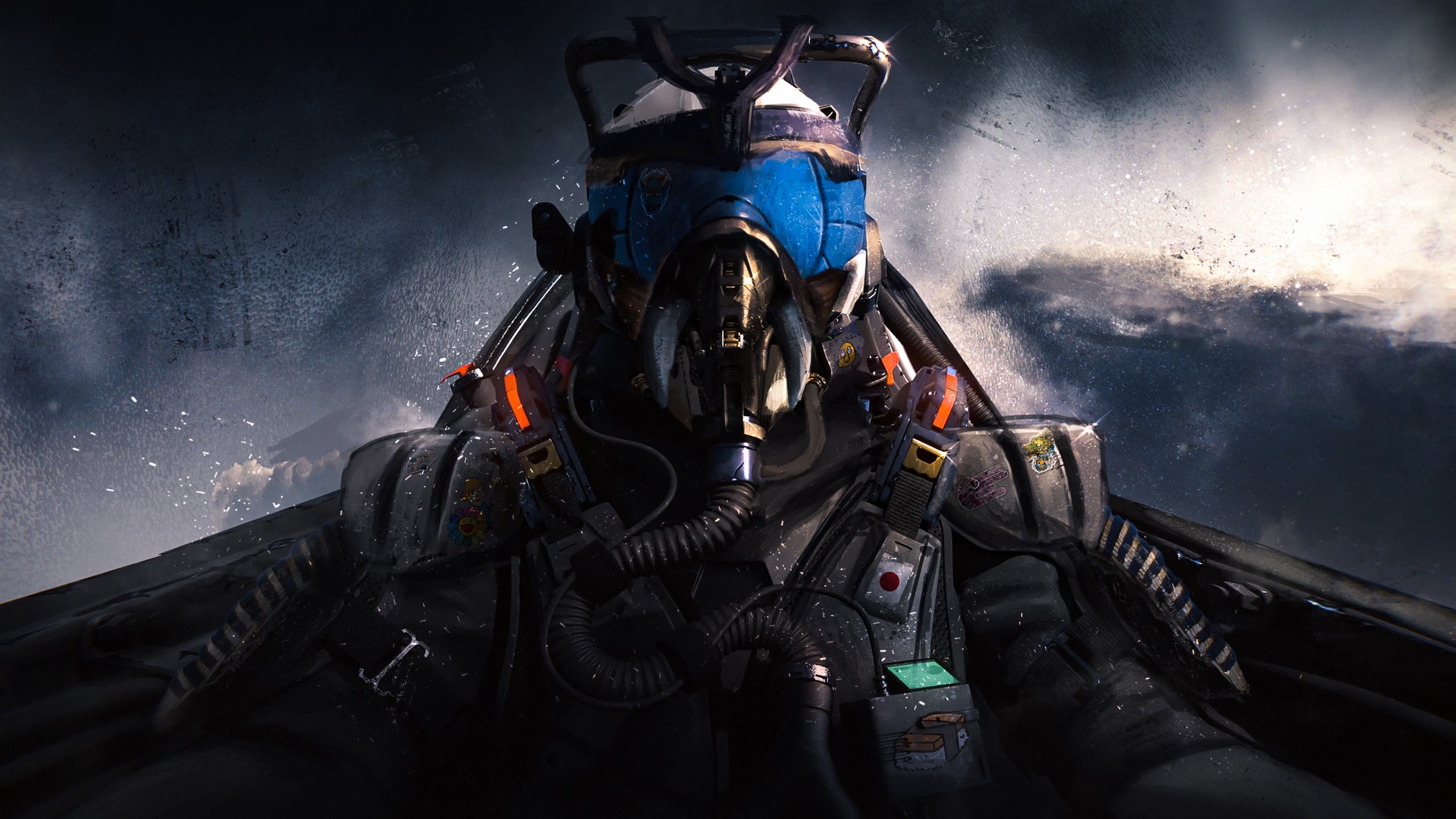 Fighter Pilot Wallpaper 4K, Fighter jet, Kamikaze, Aviator