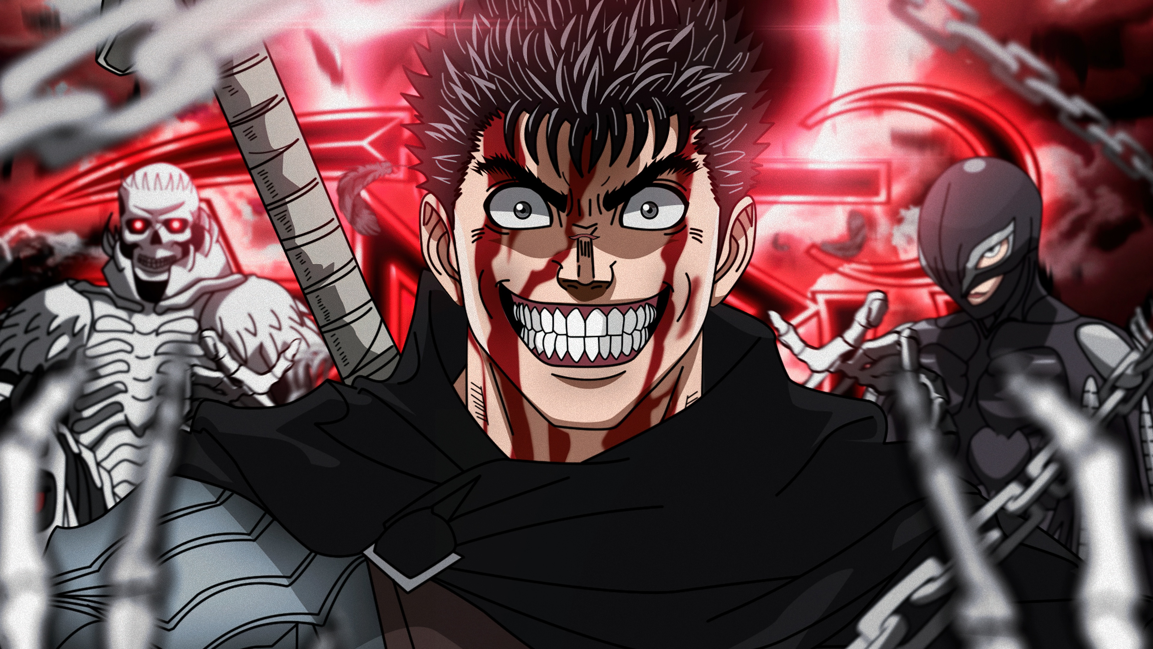 Guts Wallpaper 4K, Fan Art, Berserk, 5K
