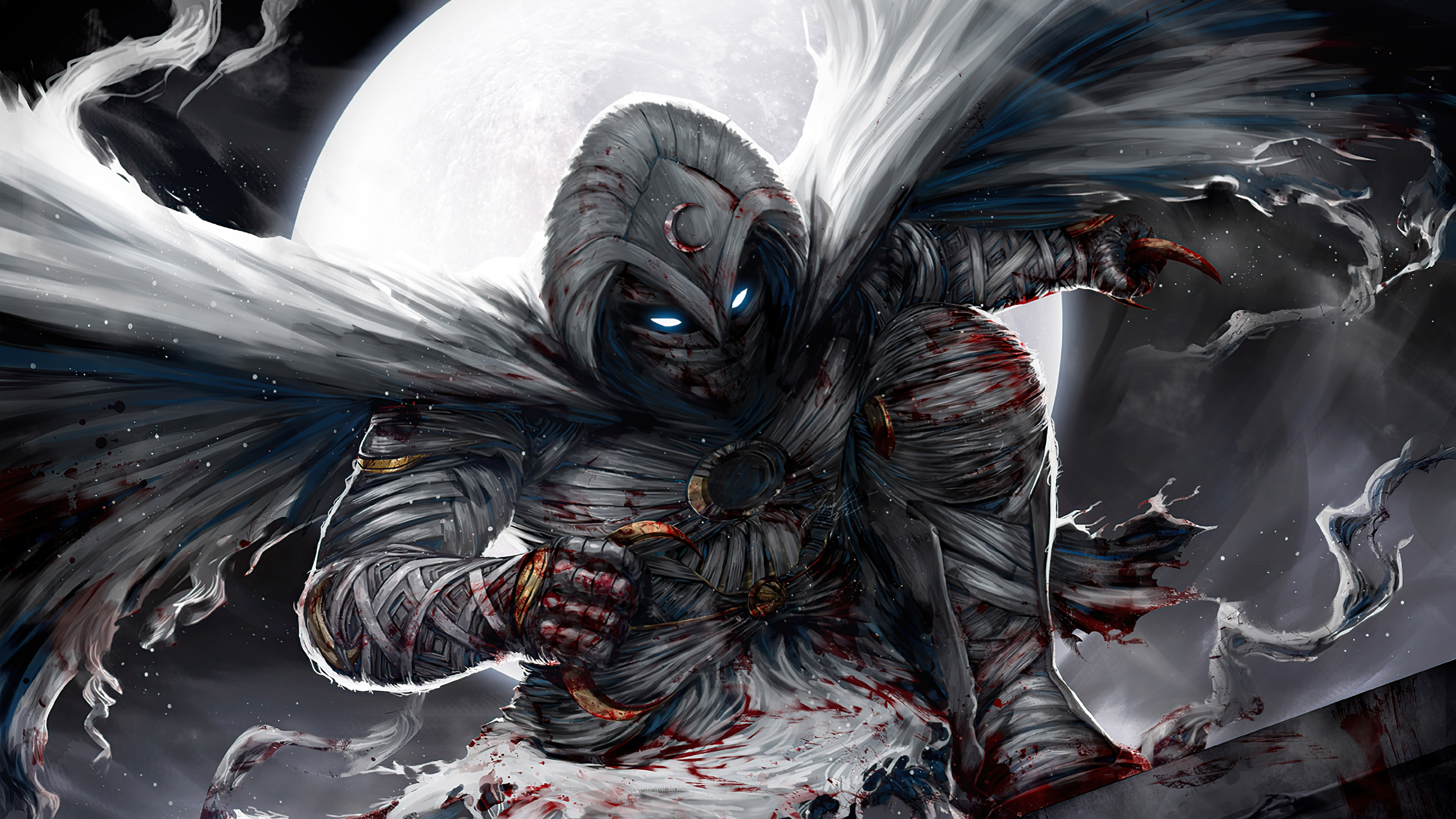 Moon Knight Fanart 4k Wallpaper, HD Superheroes Wallpaper, 4k Wallpaper Image, Background, Photos and Picture