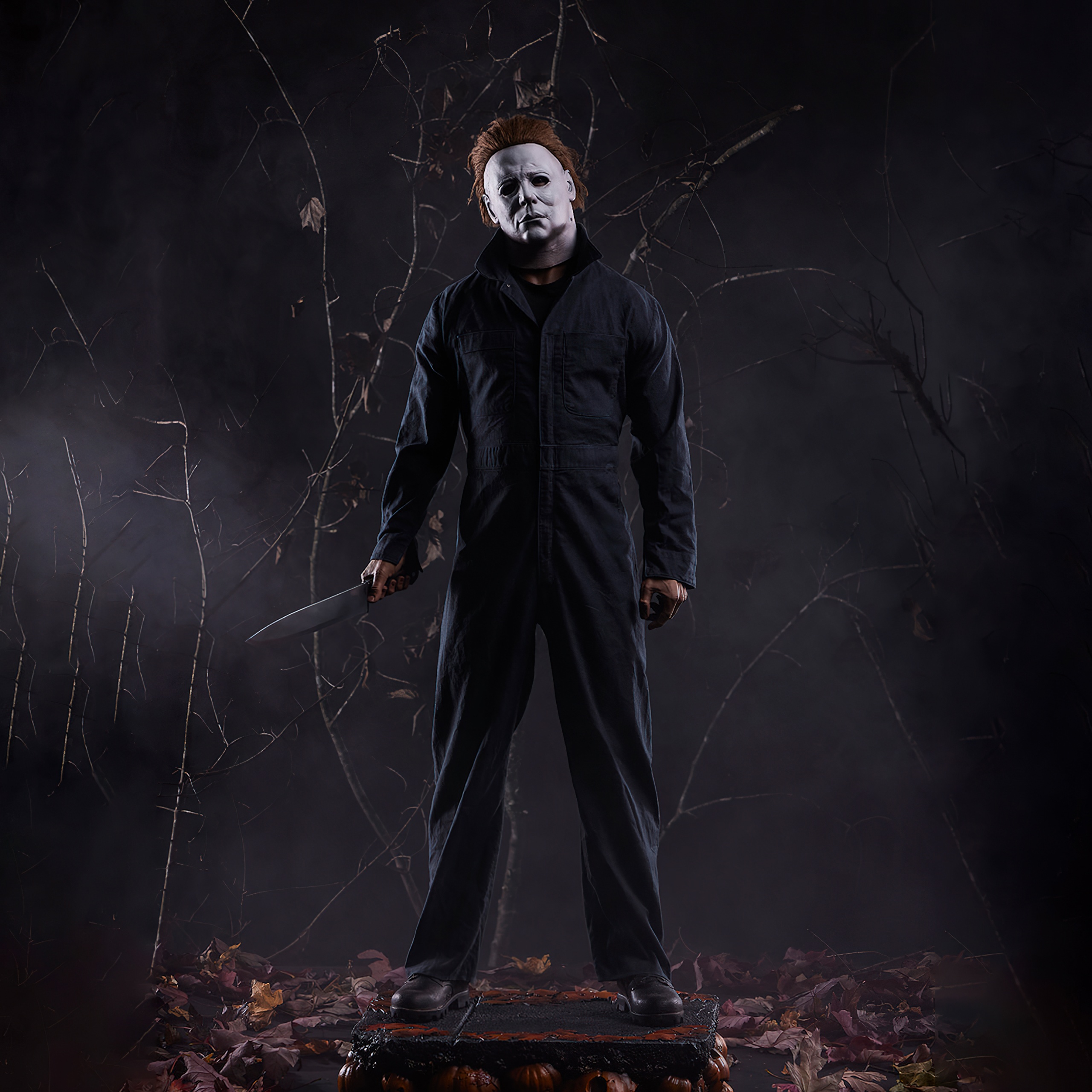 Michael Myers Wallpaper 4K, Halloween night, 5K