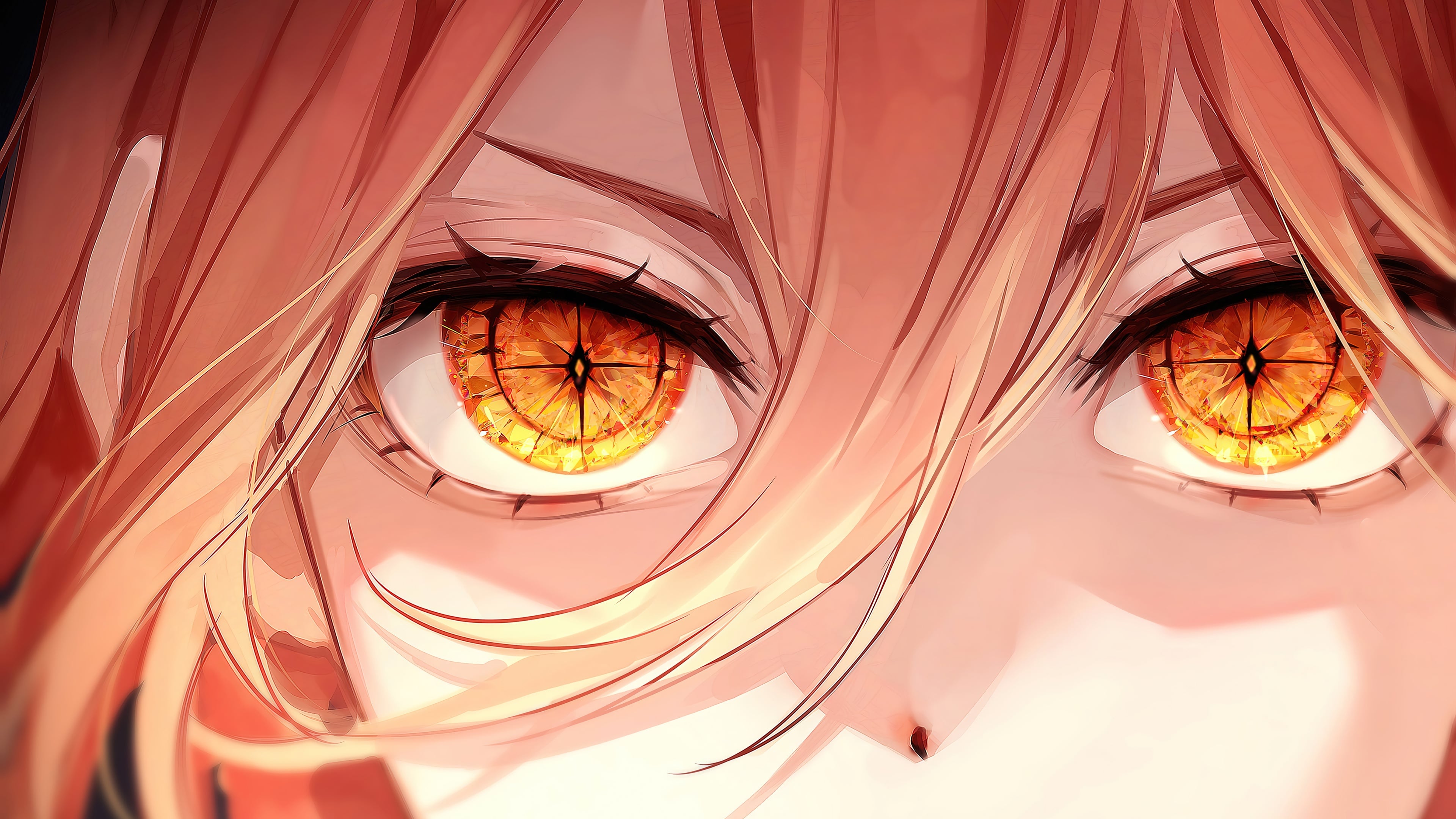 Chainsaw Man Power Eyes Anime Wallpaper 4k for Desktop