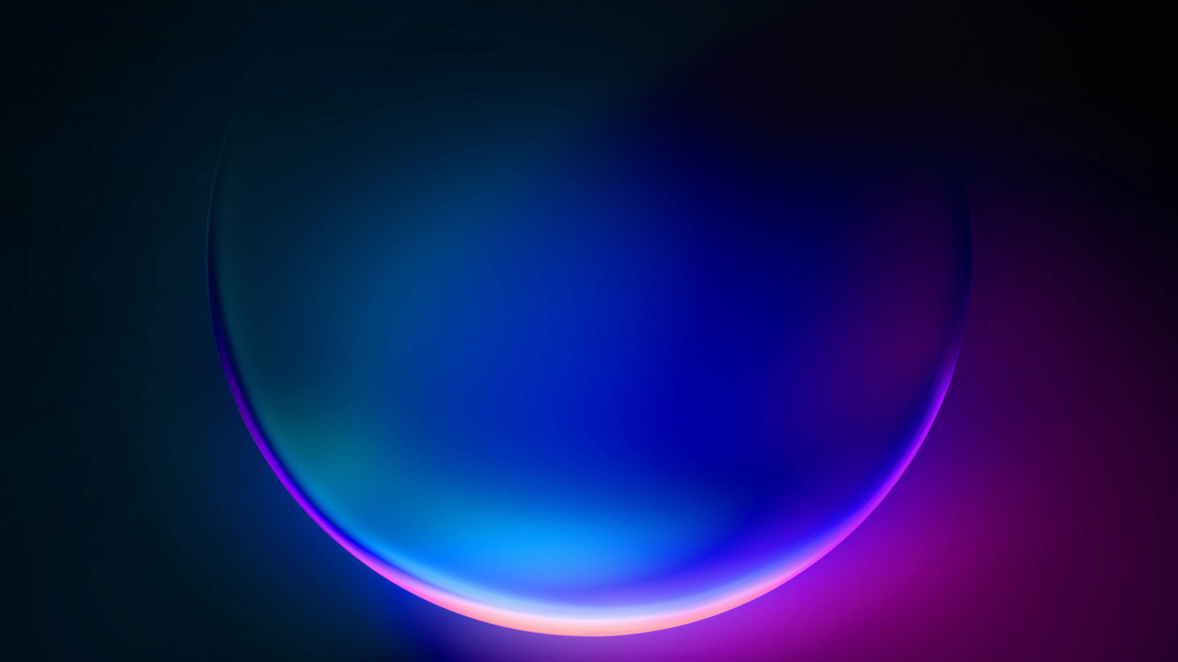 Blue Purple Bubble Glow Windows 11 4K HD Abstract Wallpaper