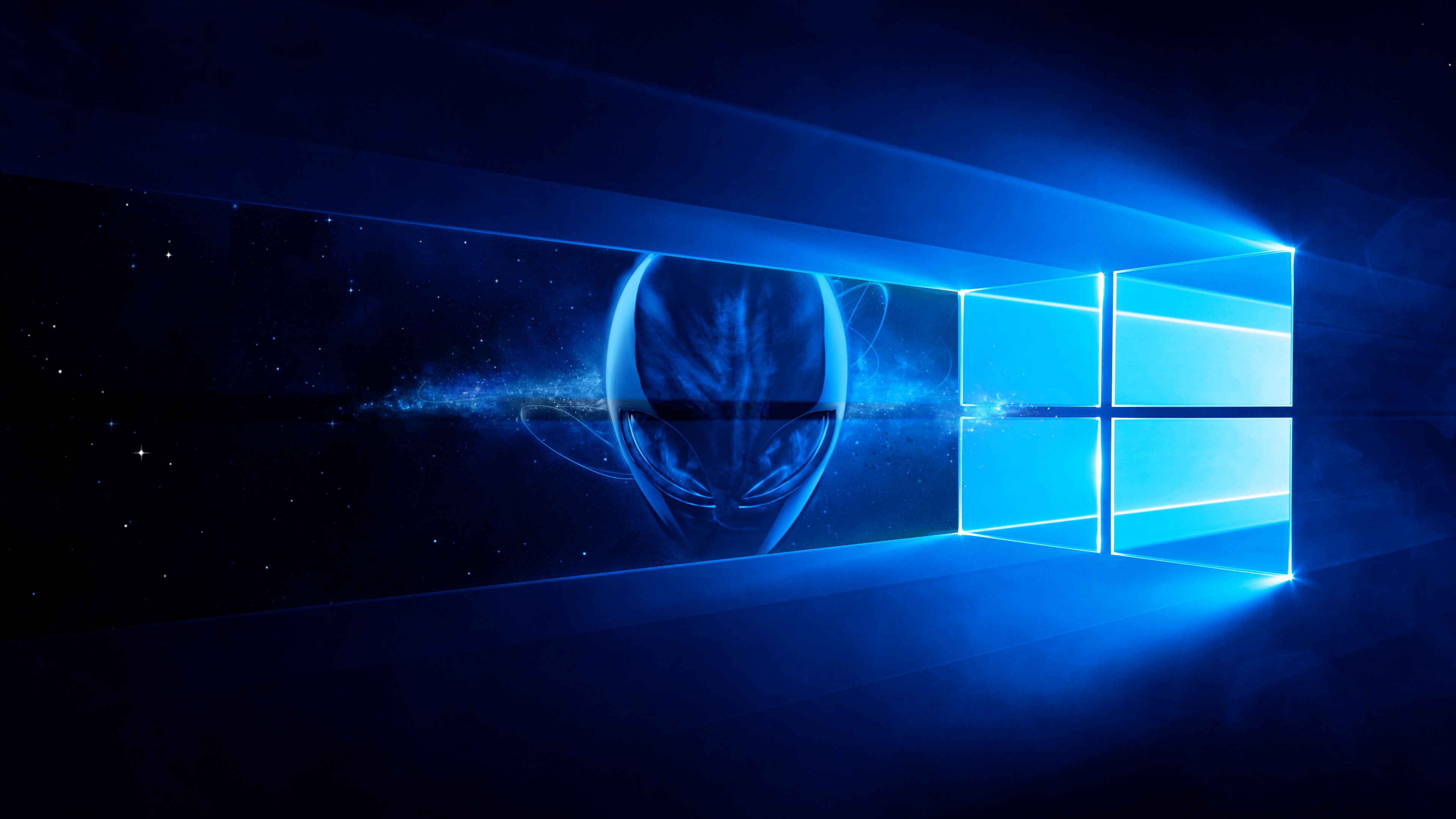 Wallpaper Alienware, Blue, Light, Electric Blue, Technology, Background Free Image