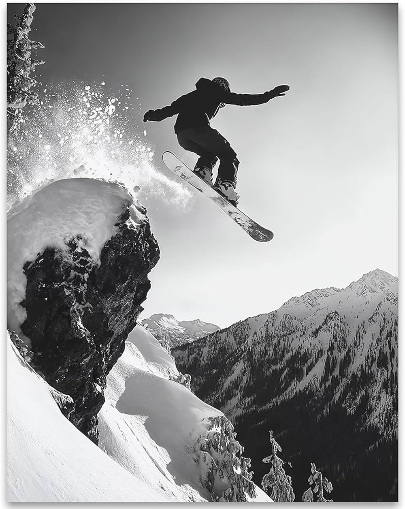 Epic Air Freestyle Snowboard Jump 11x14 Unframed Print