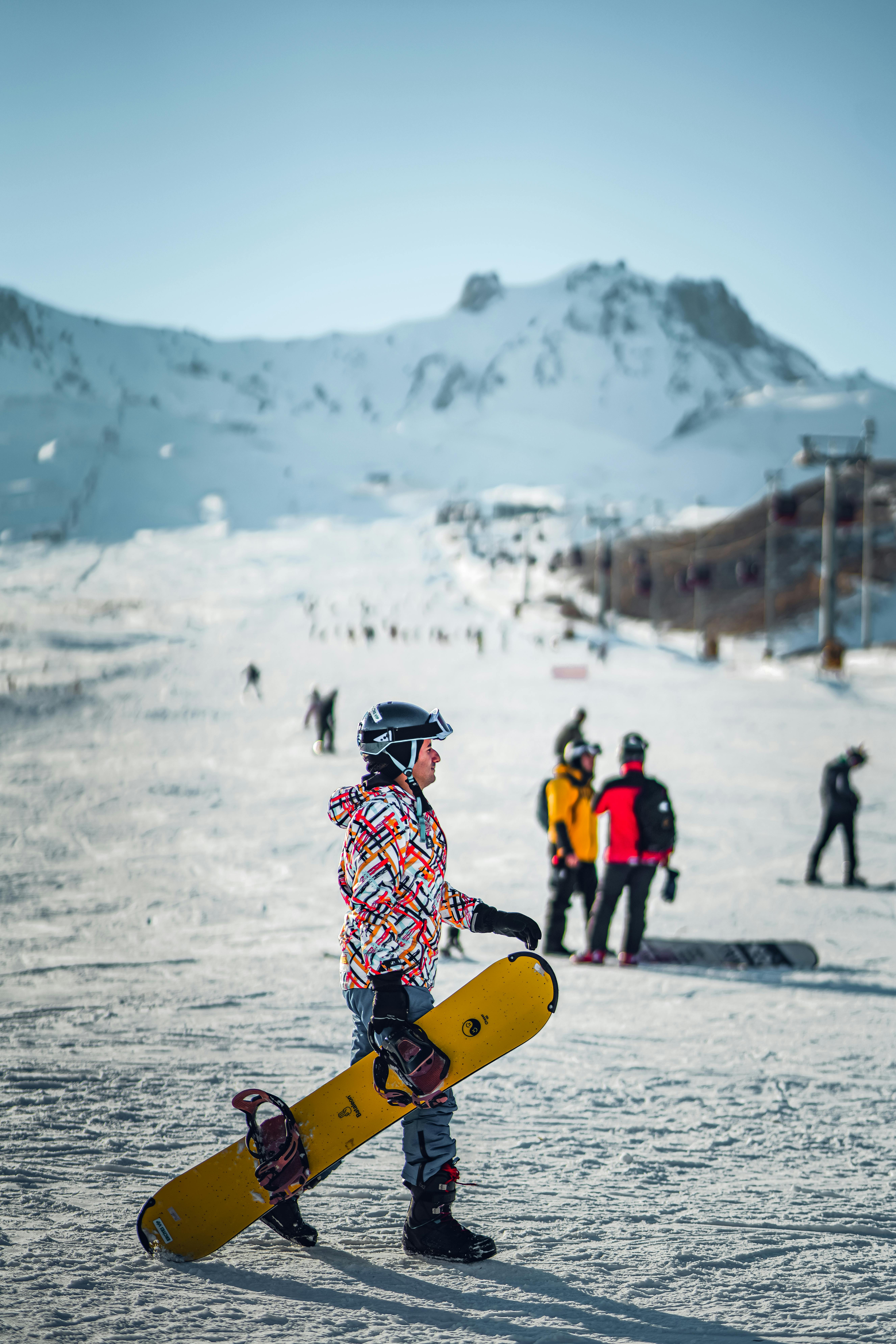 Snowboarders on Slope · Free