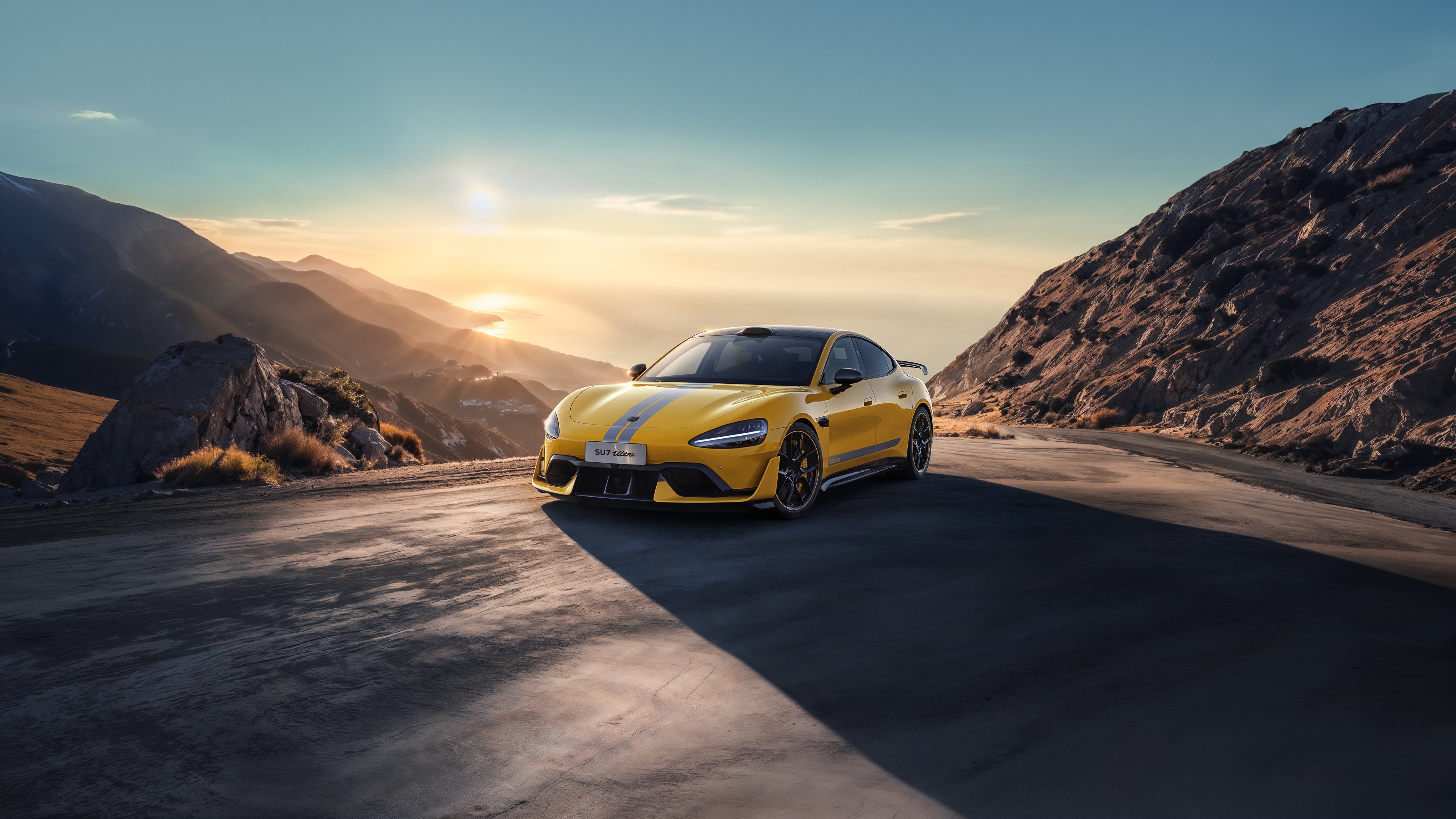 Yellow Xiaomi Su7 Ultra 4k Wallpaper, HD Cars Wallpaper, 4k Wallpaper Image, Background, Photos and Picture