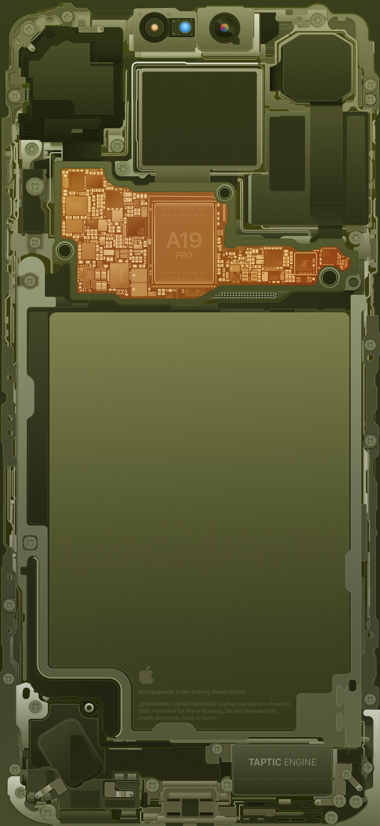 iPhone 17 Pro & 17 Pro Max Internals Wallpaper