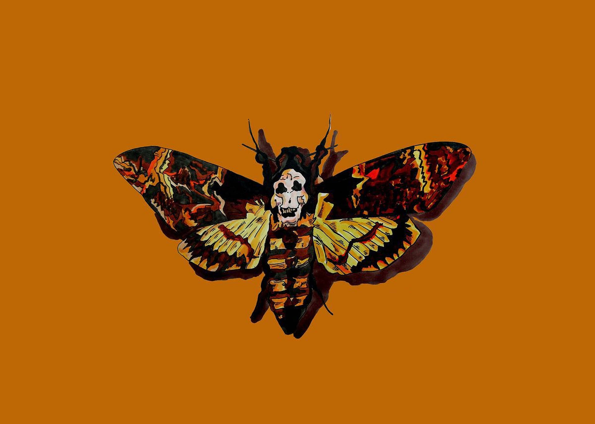 Download The Silence Of The Lambs Large Moth Wallpaper